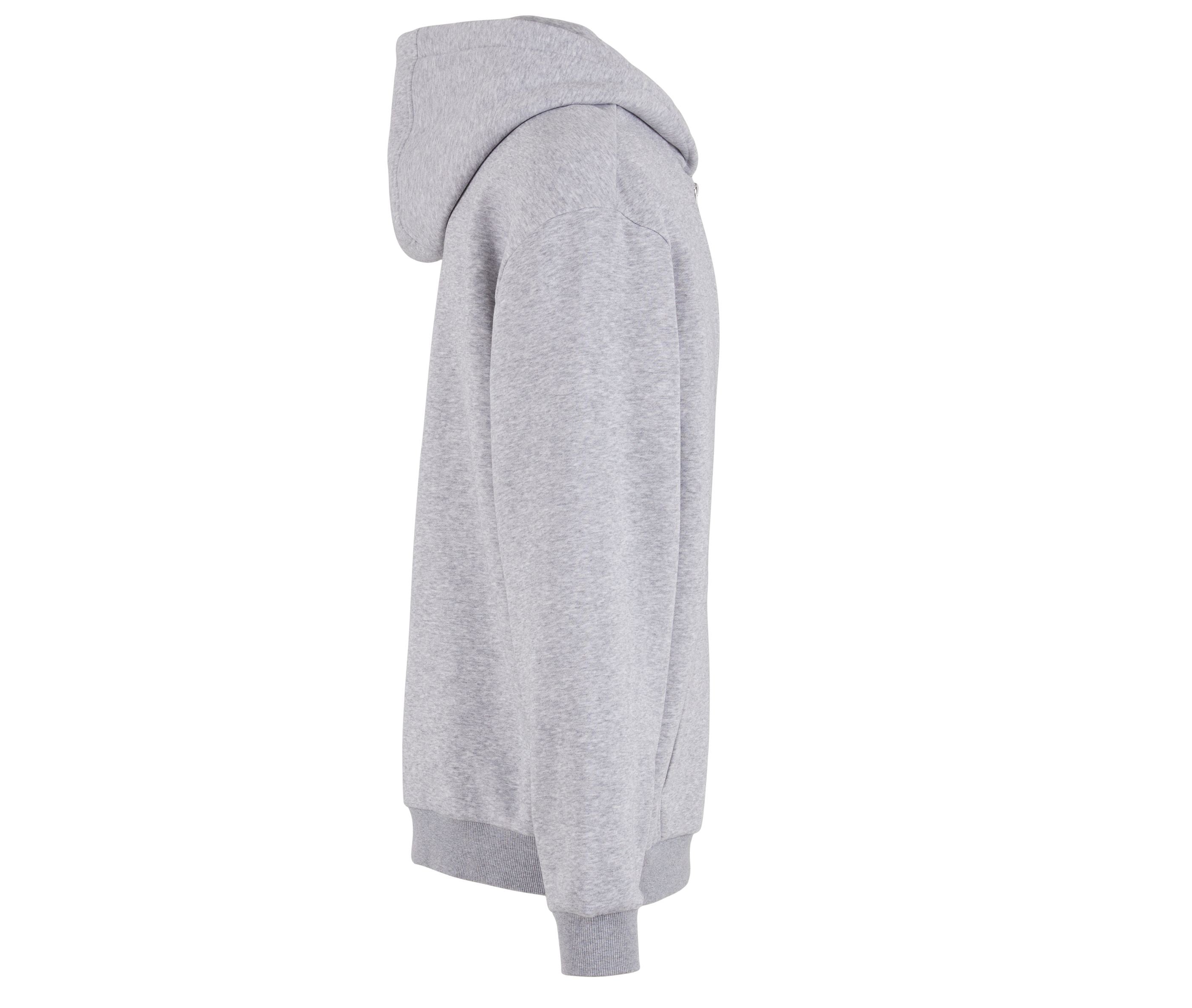 Sweat Capuche Zippé Ample - Heather Grey