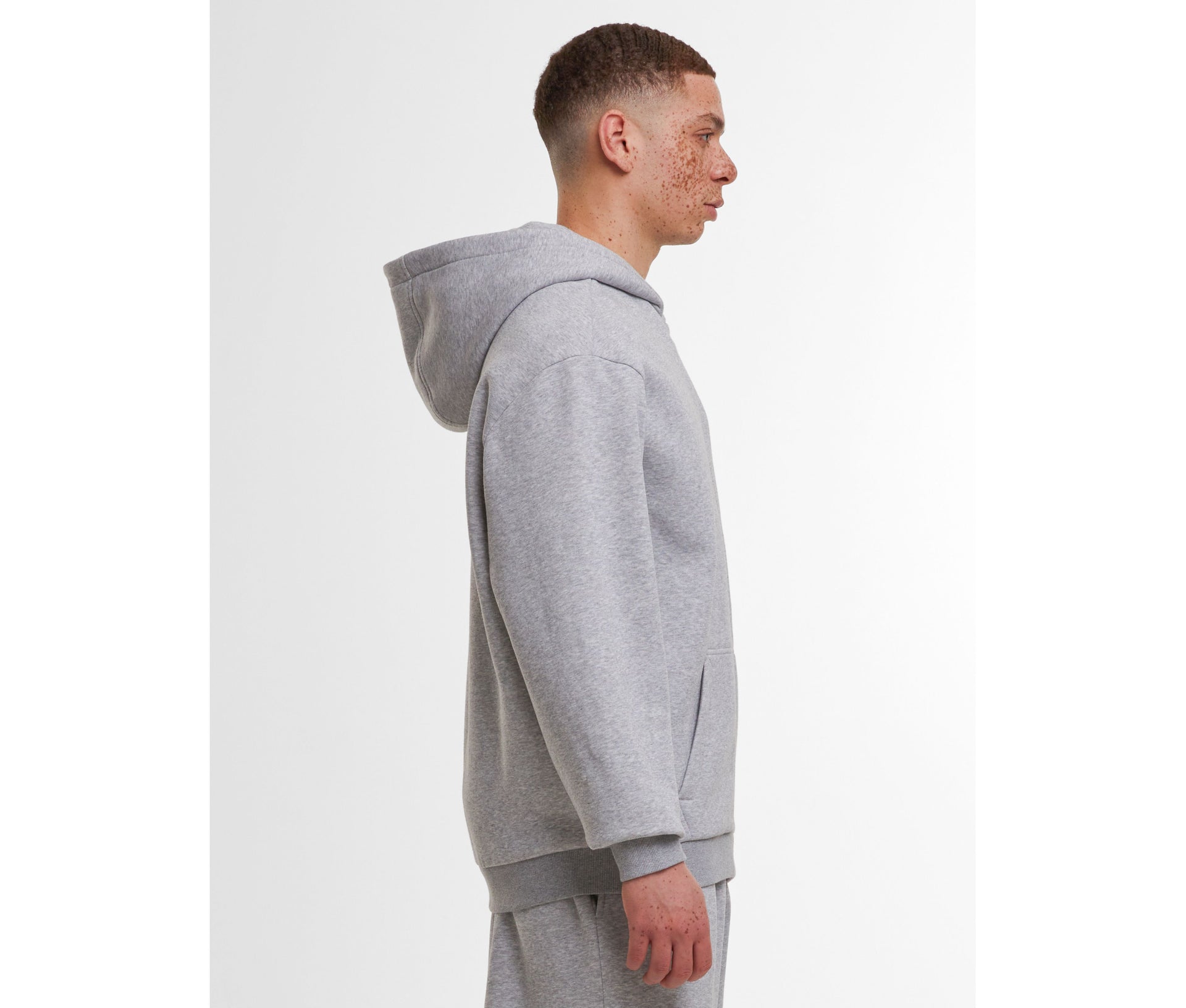 Sweat capuche zippé ample