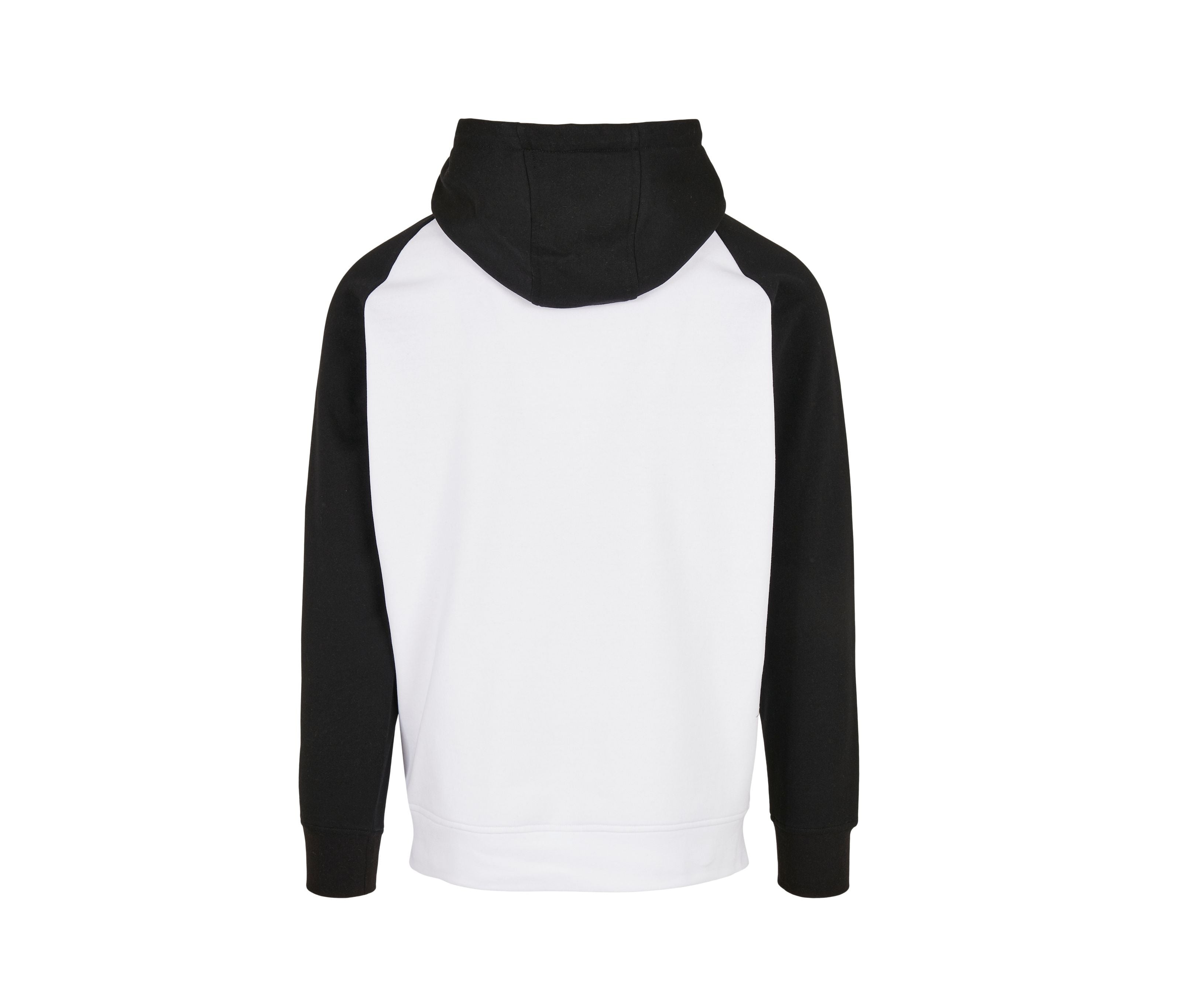 Sweat Capuche et Manches Contrastées - White / Black