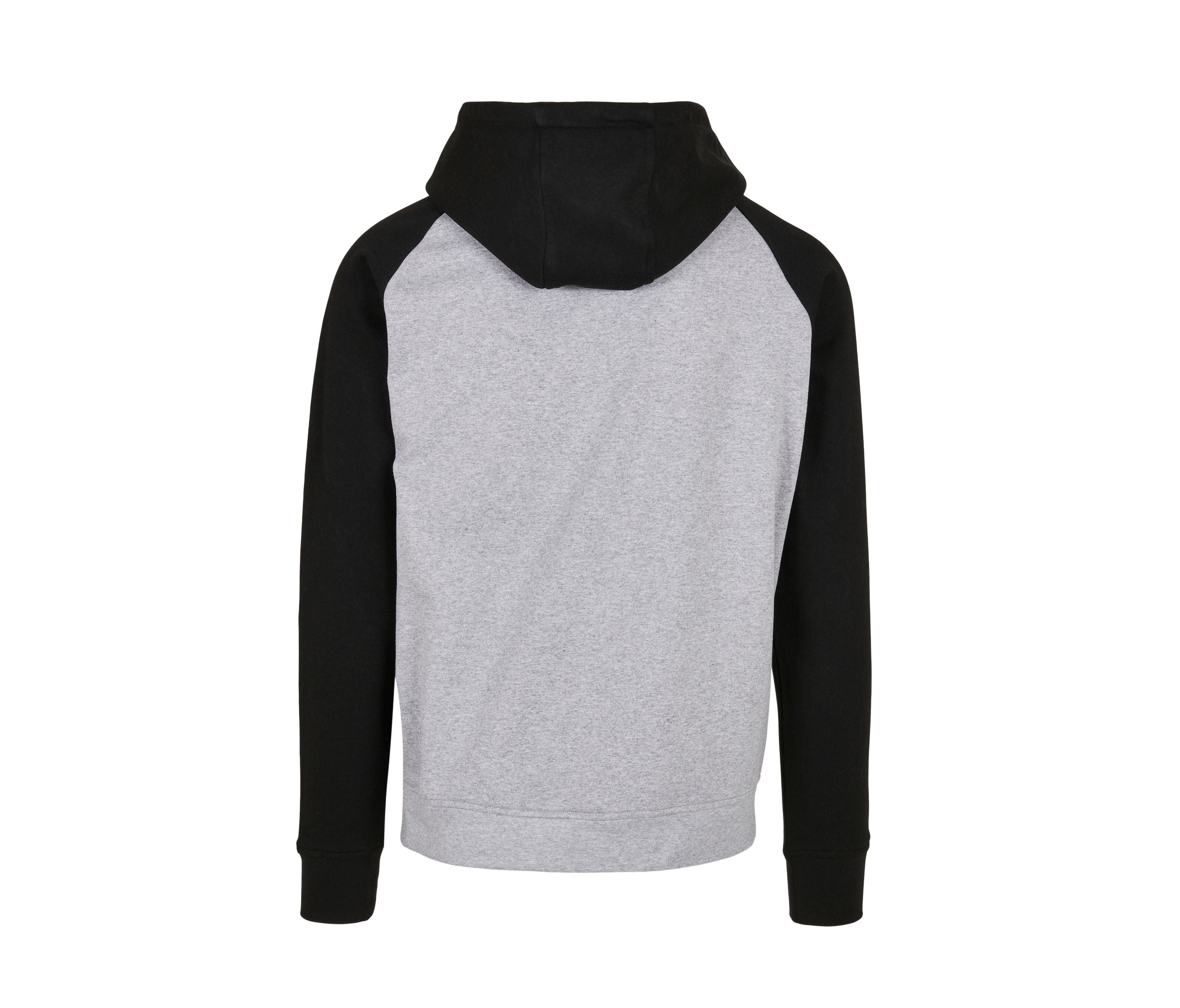 Sweat Capuche et Manches Contrastées - Heather Grey / Black