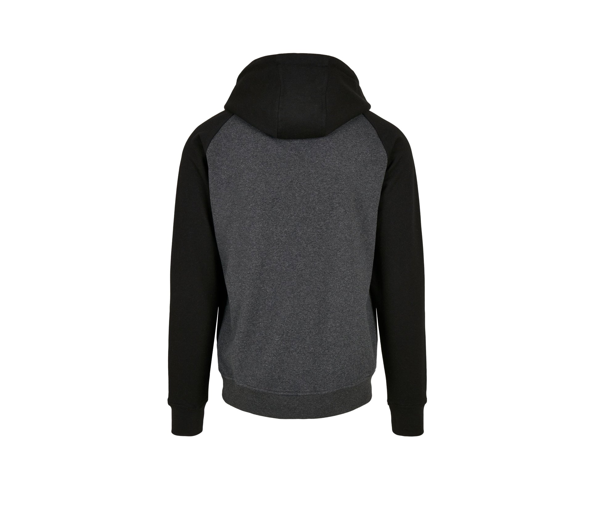 Sweat Capuche et Manches Contrastées - Charcoal / Black