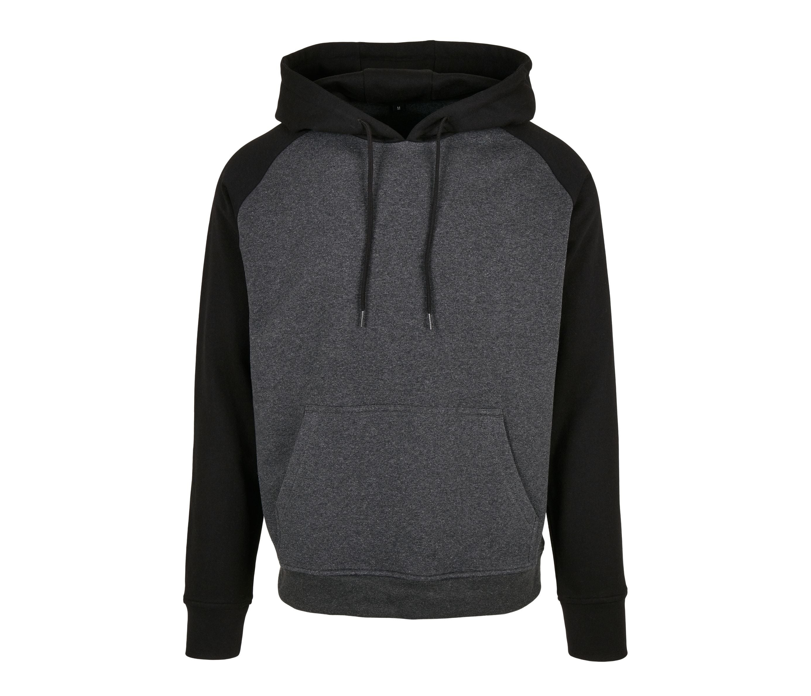 Sweat Capuche et Manches Contrastées - Charcoal / Black