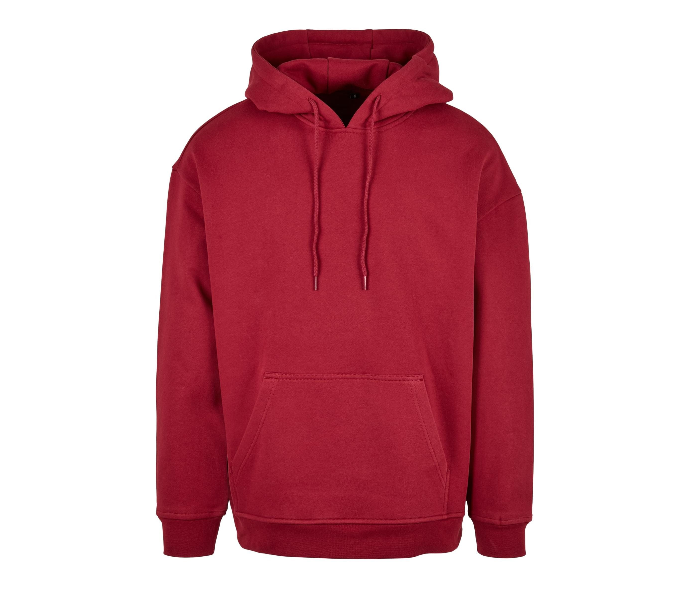 Sweat Capuche Ample - Burgundy