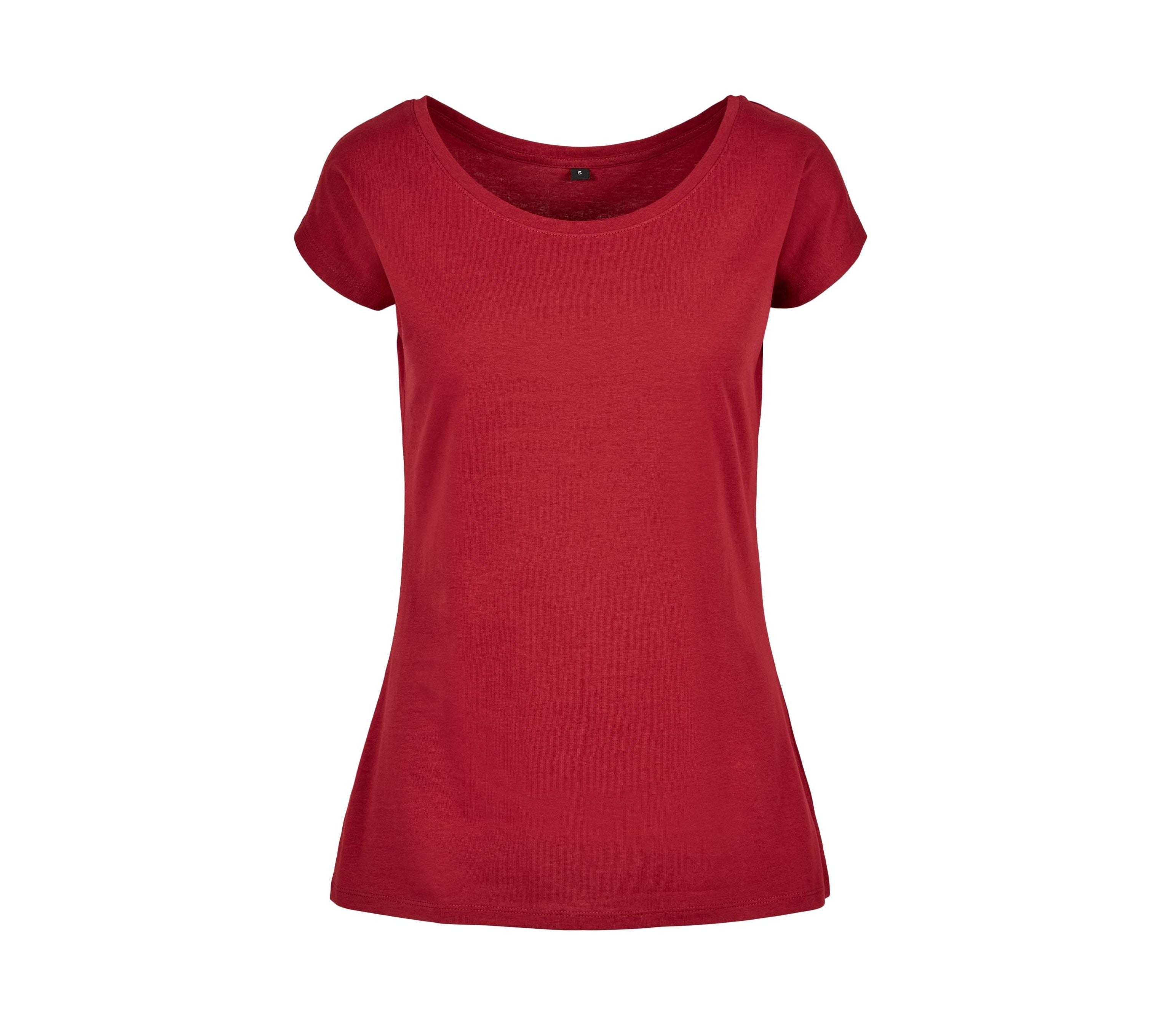 Tee-Shirt Encolure Large - Burgundy