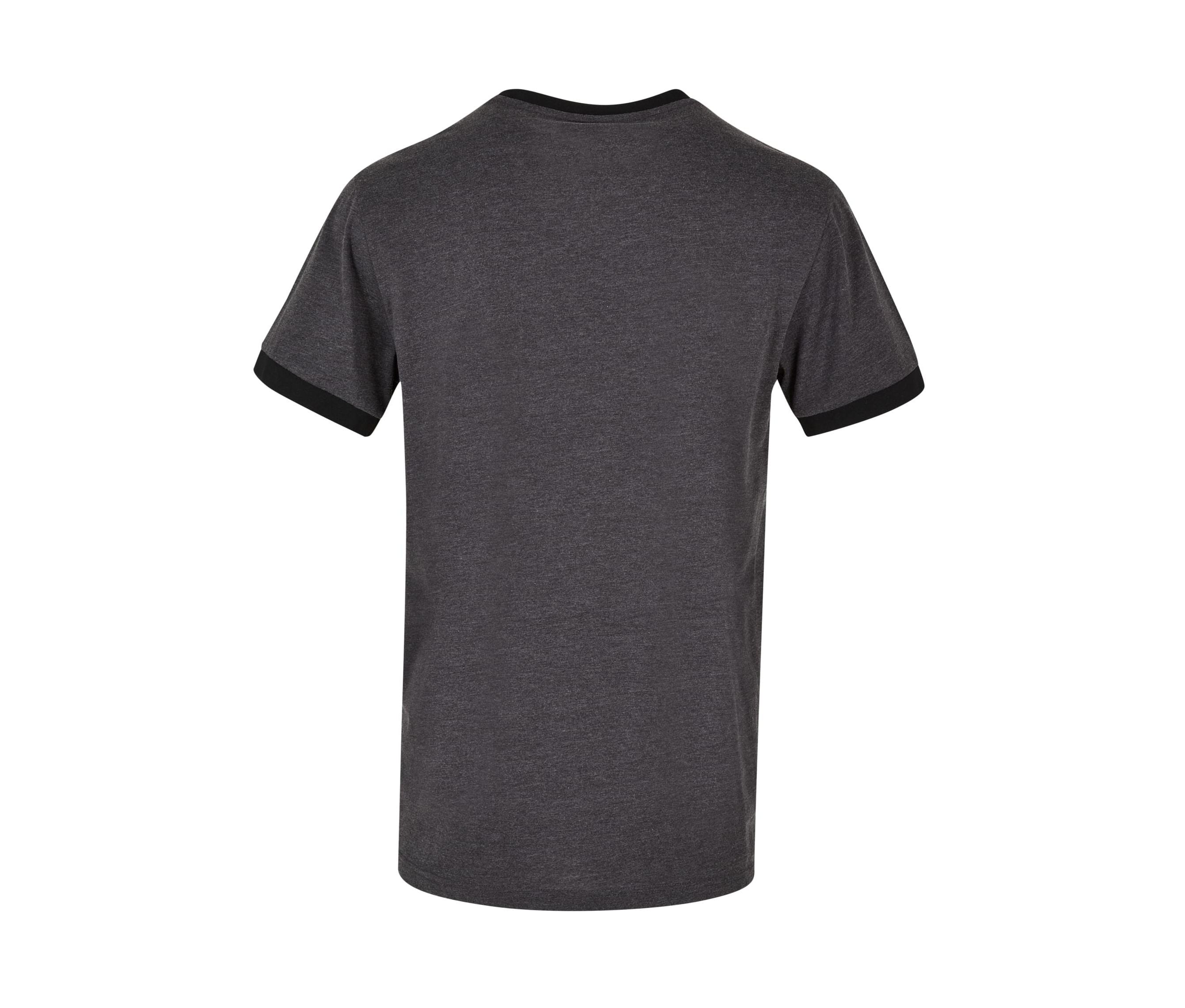 Tee-Shirt Bi-Couleur - Charcoal / Black