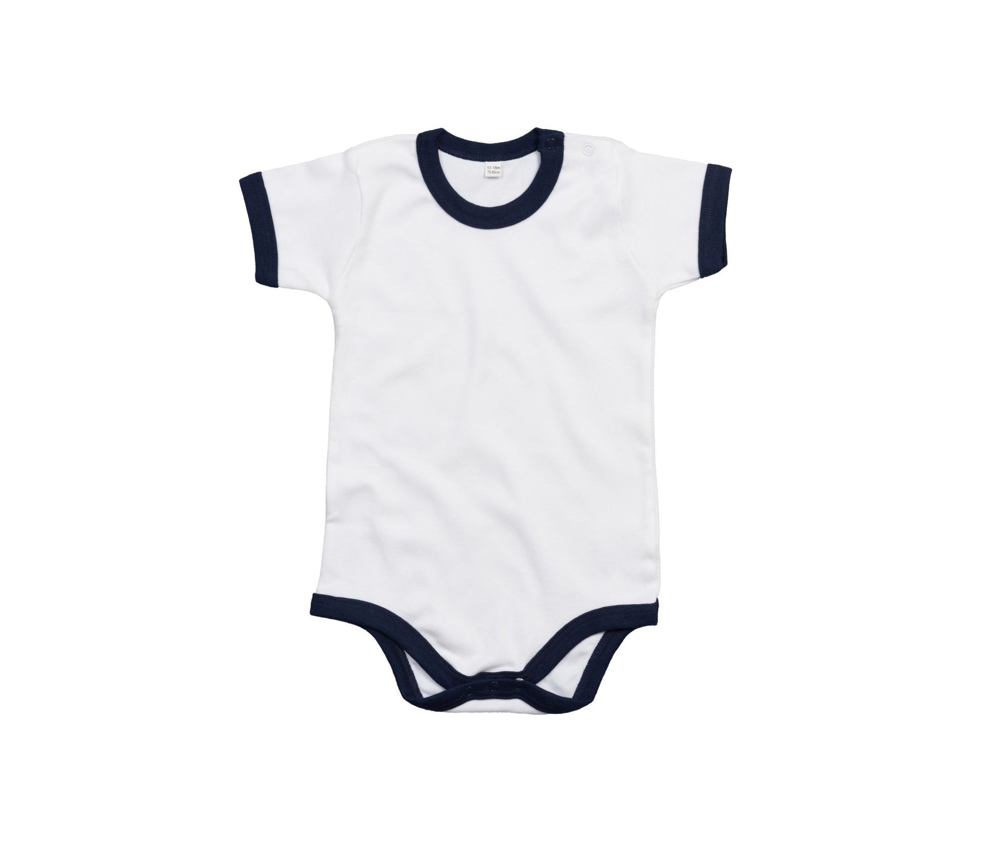 Body Bébé Contrasté - White / Nautical Navy