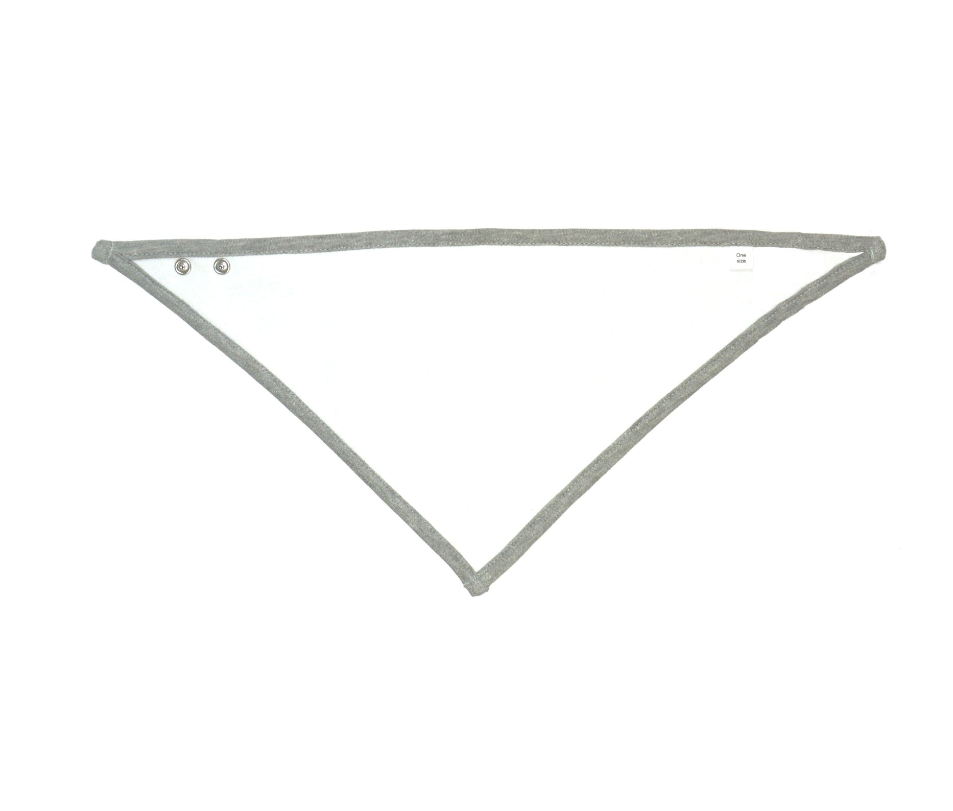 Bavoir - White / Heather Grey Melange