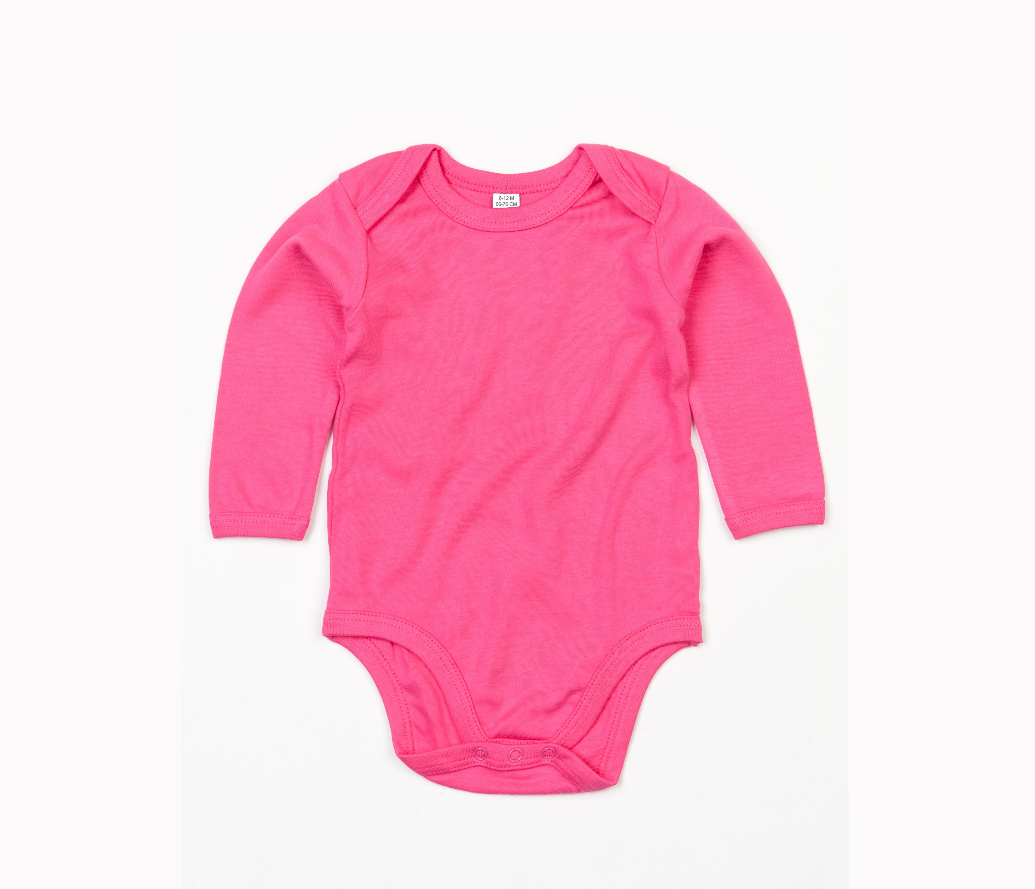 Body Bébé Organique Manches Longues - Fuchsia