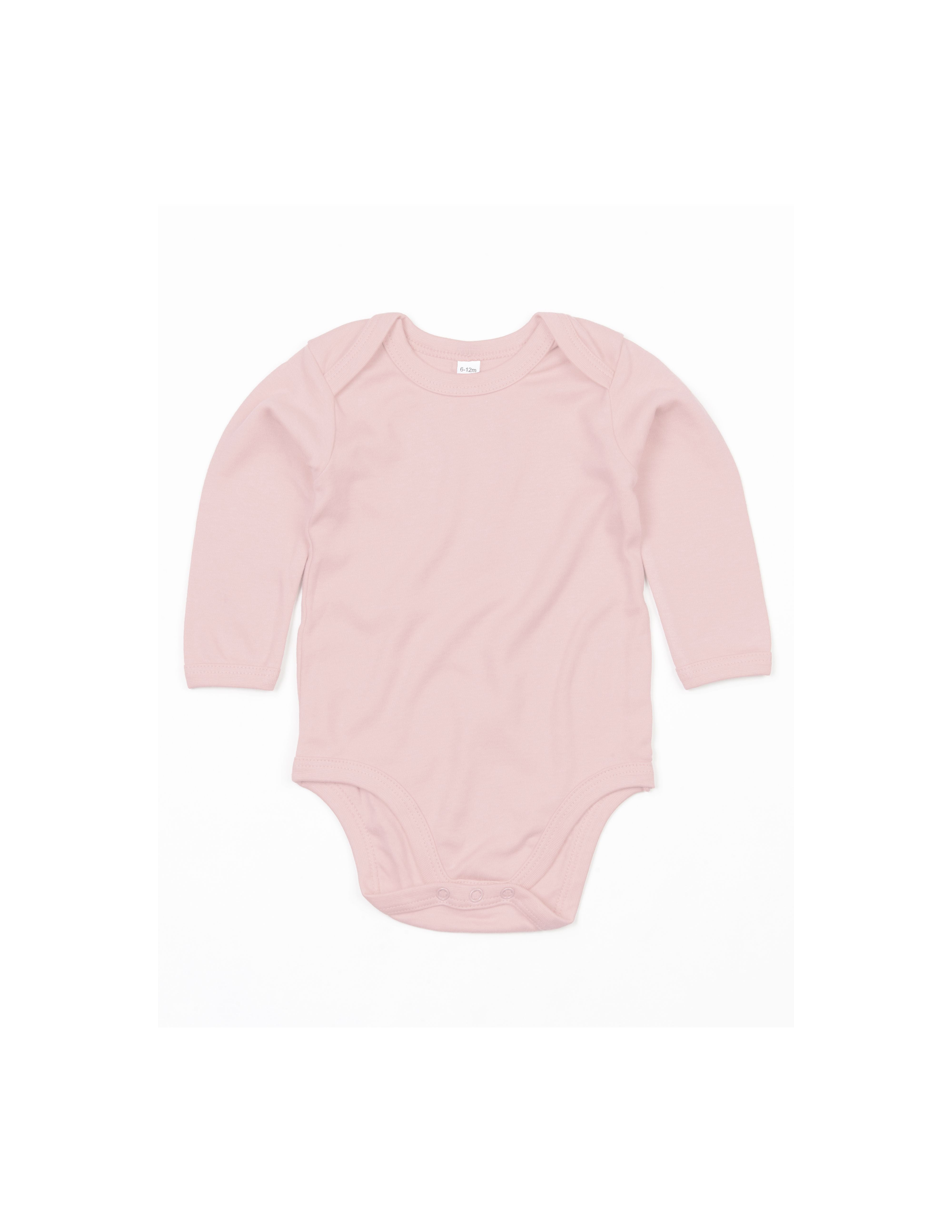 Body Bébé Organique Manches Longues - Powder Pink