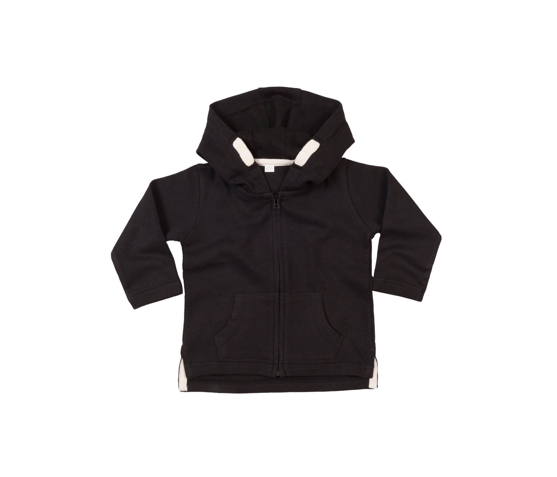Sweat Zippé à Capuche - Black