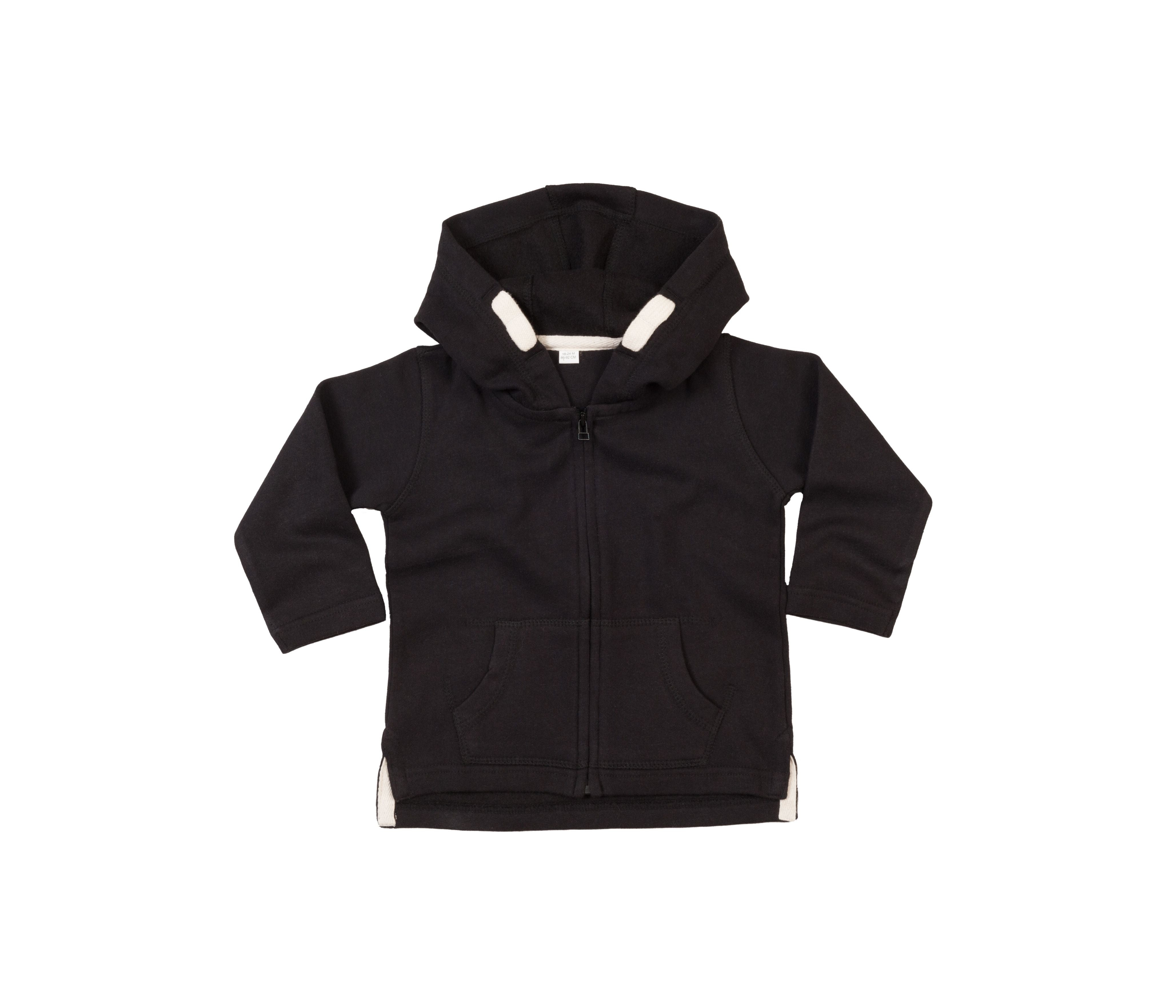 Sweat Zippé à Capuche - Black