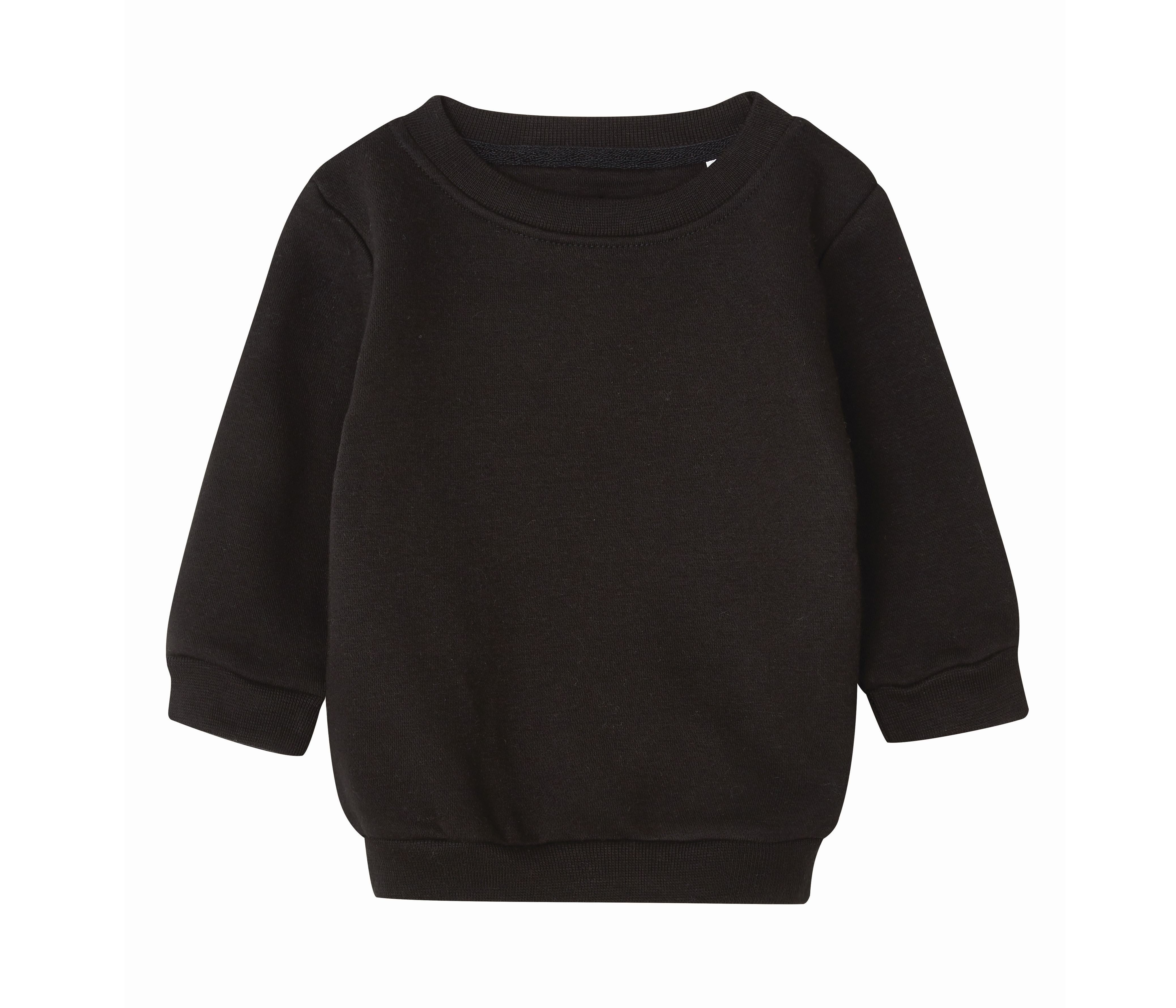 Sweat Col Rond Bébé - Black
