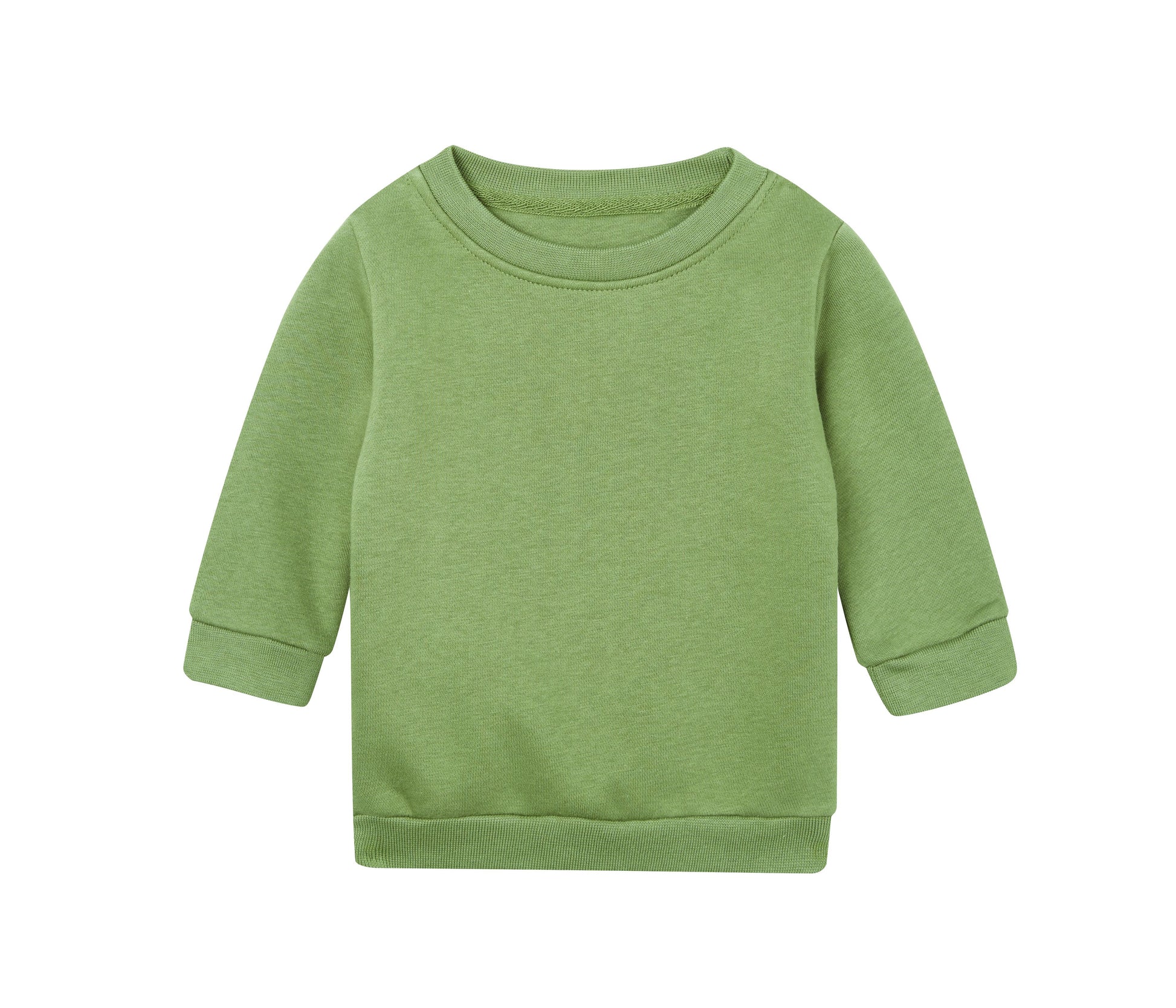 Sweat Col Rond Bébé - Soft Olive