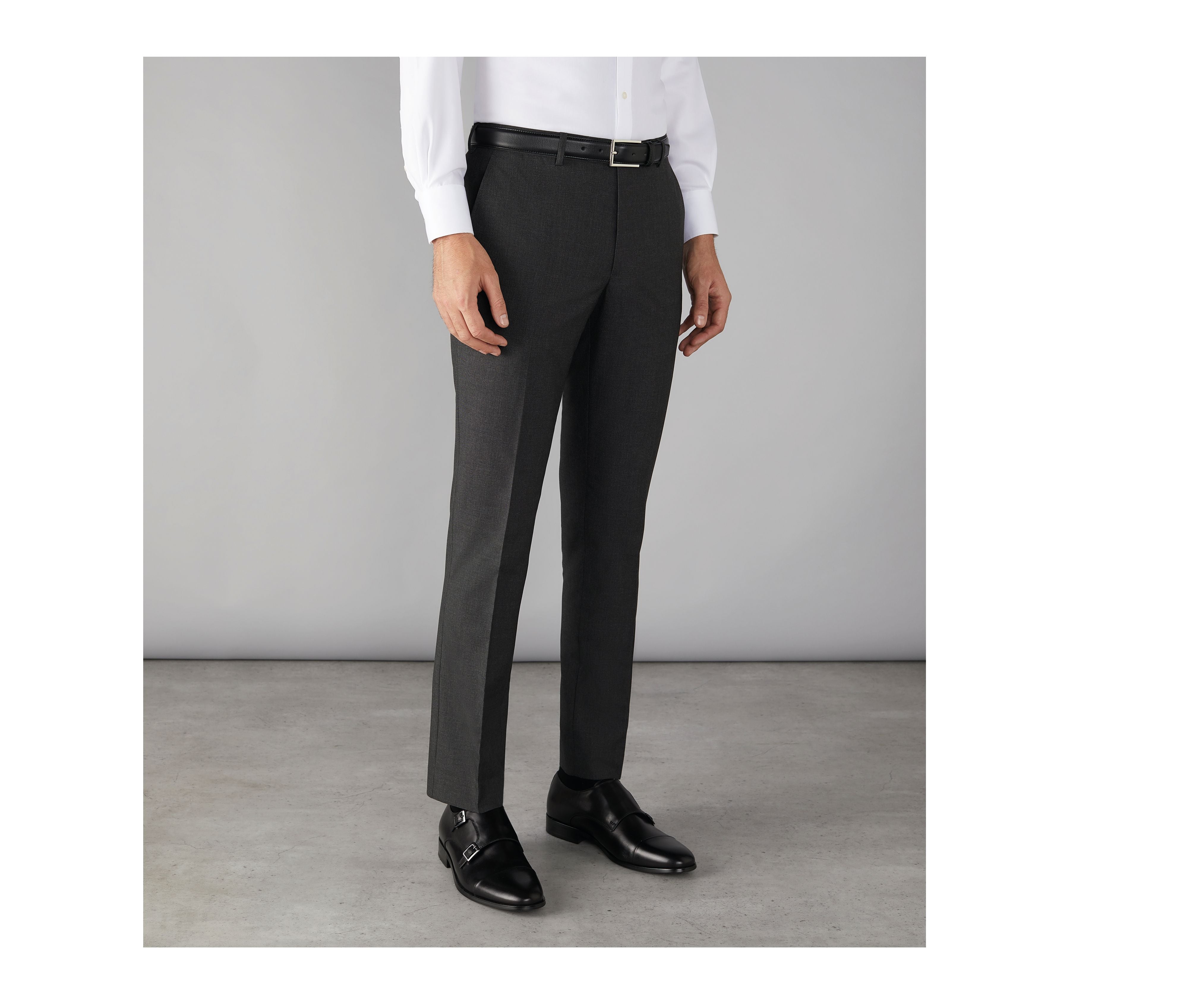 Pantalon de Costume Slim Homme Edgware - Charcoal