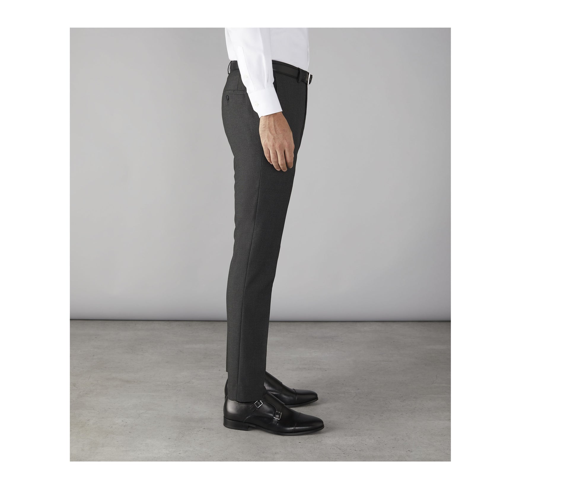 Pantalon de Costume Slim Homme Edgware - Charcoal