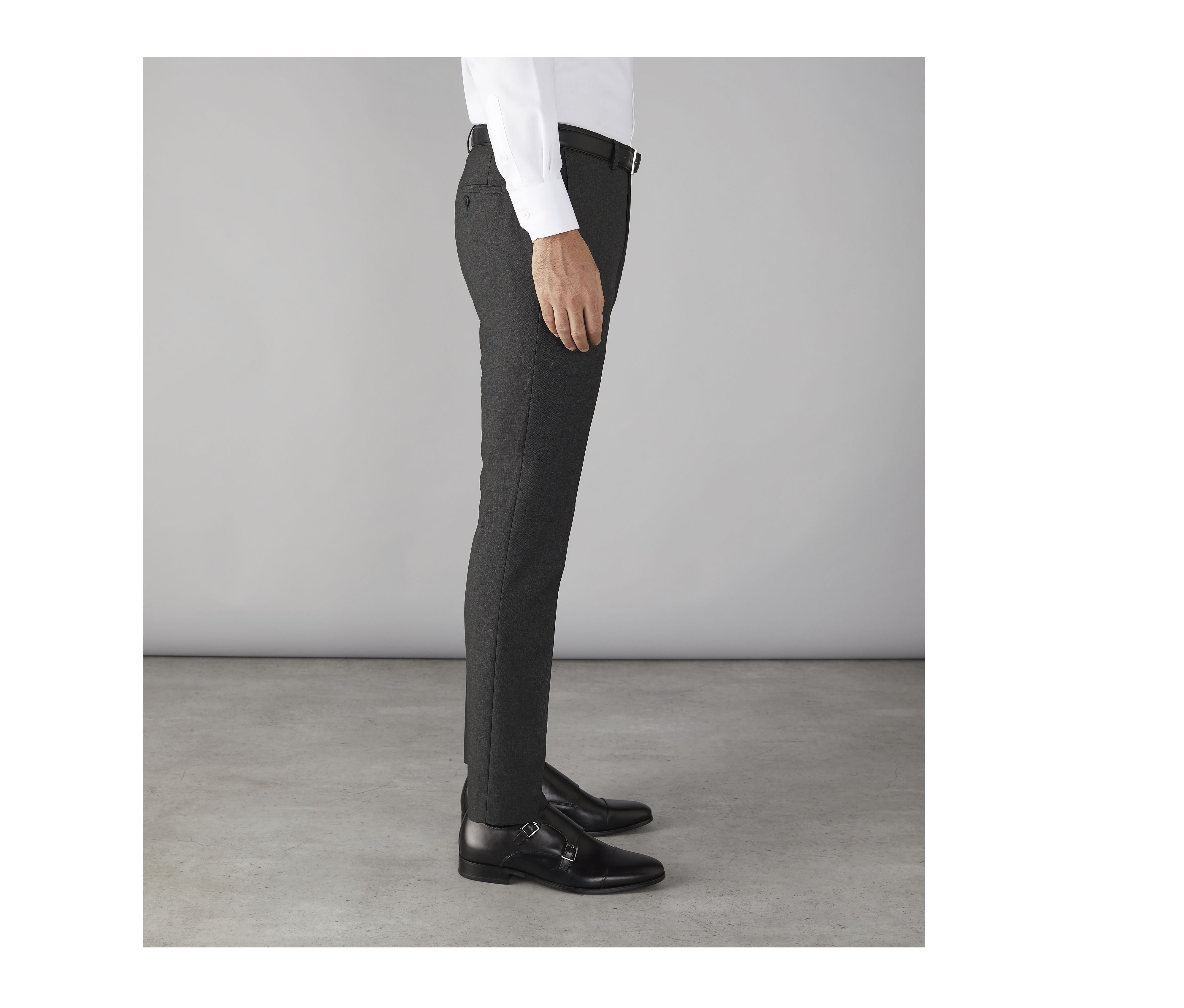 Pantalon de Costume Slim Homme Edgware - Charcoal