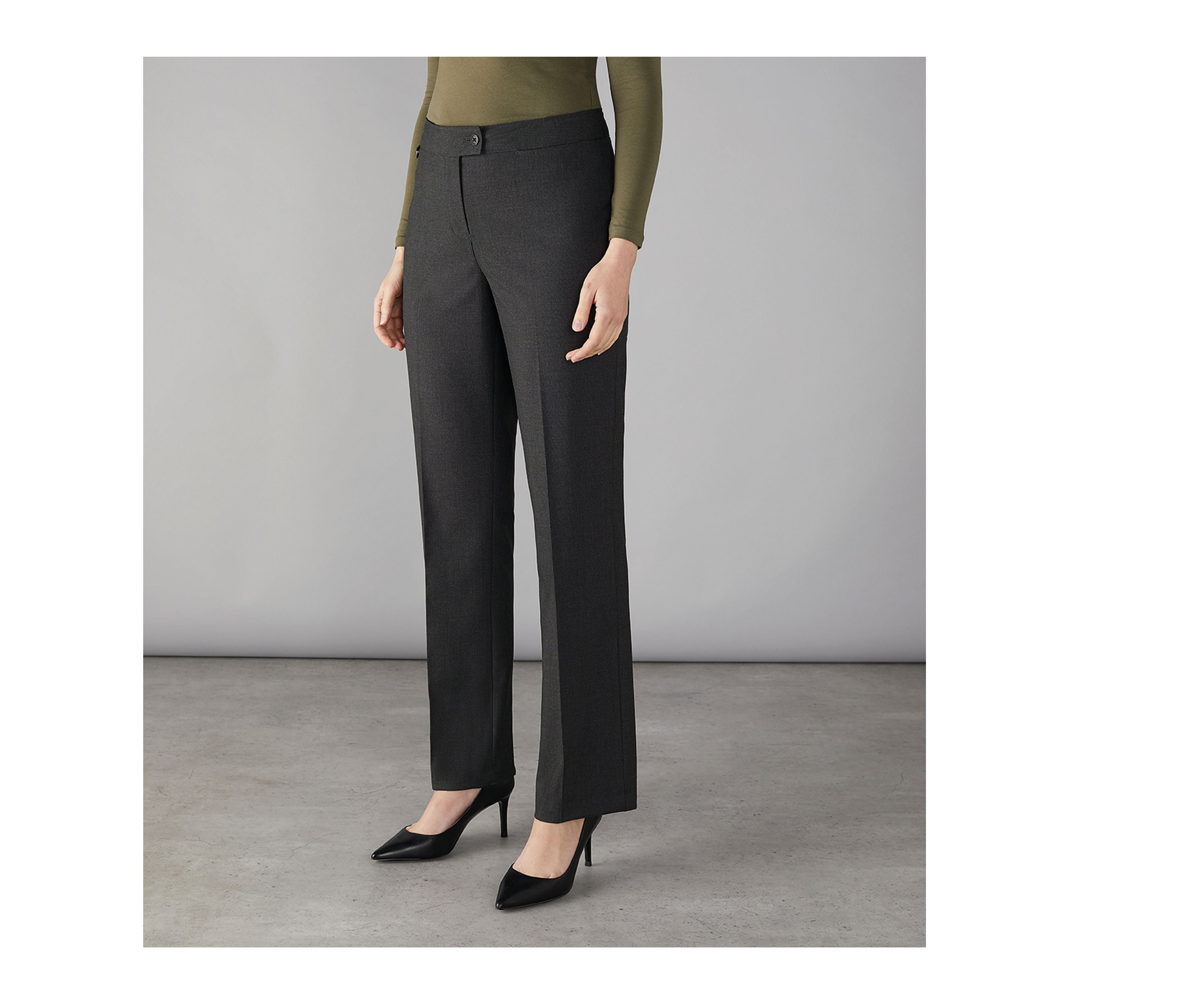 Pantalon de Tailleur Femme Finsbury - Charcoal