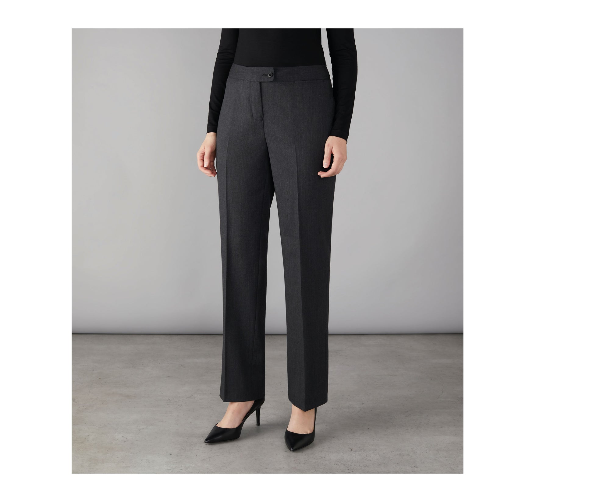 Pantalon de Tailleur Femme Regent - Charcoal