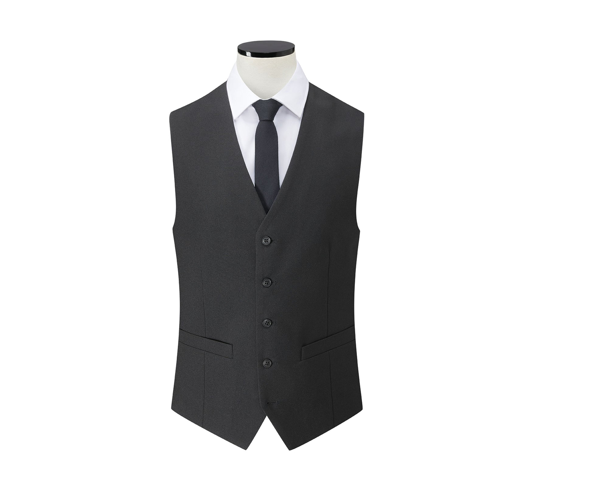 Gilet de Costume Homme Oval - Black