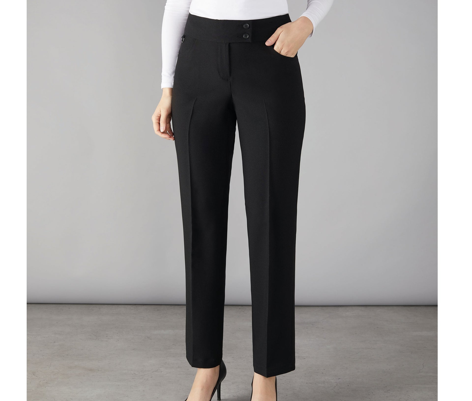 Pantalon de Tailleur Femme Ascot - Black