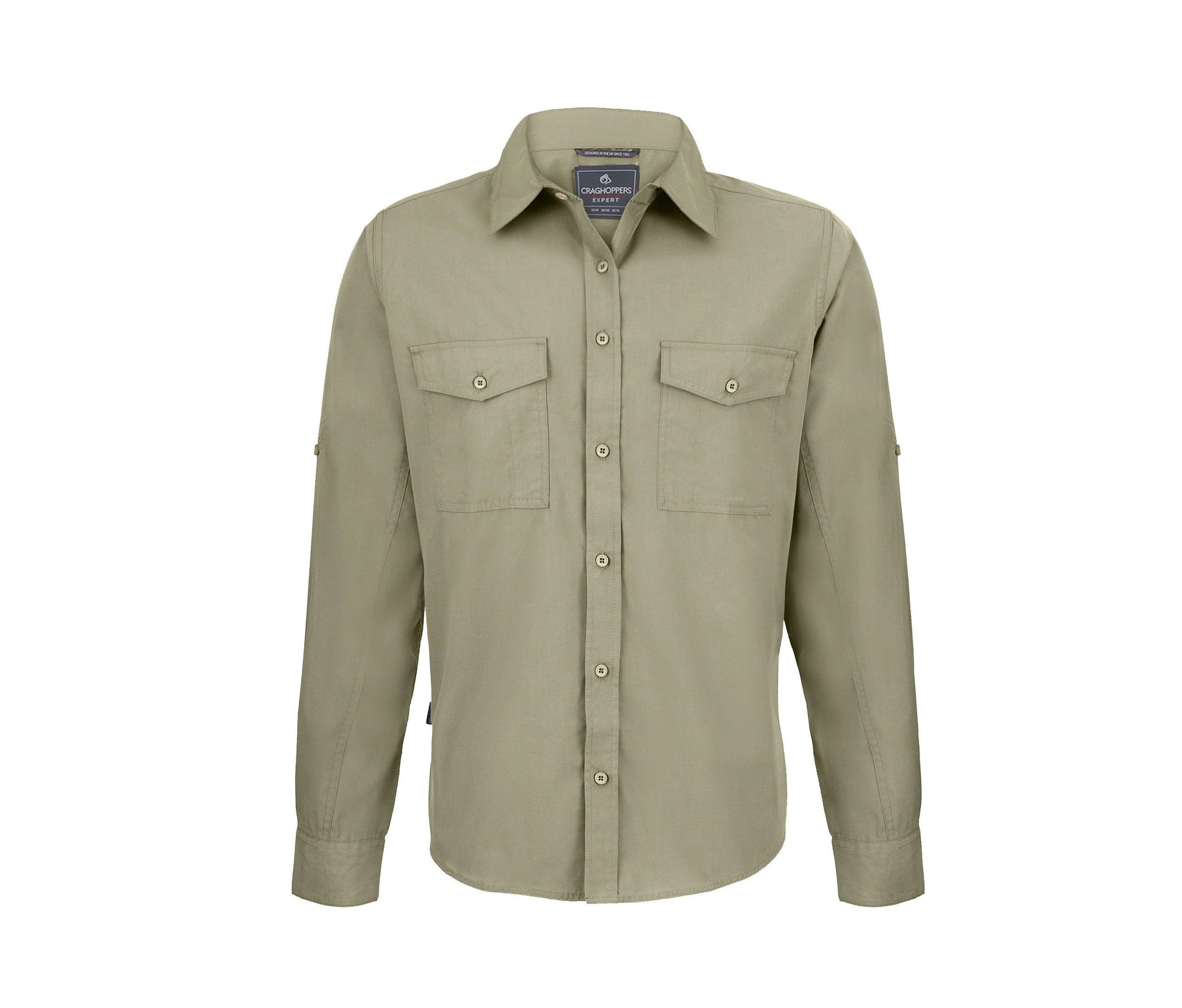 Chemise Manches Longues en Polyester Recyclé - Pebble
