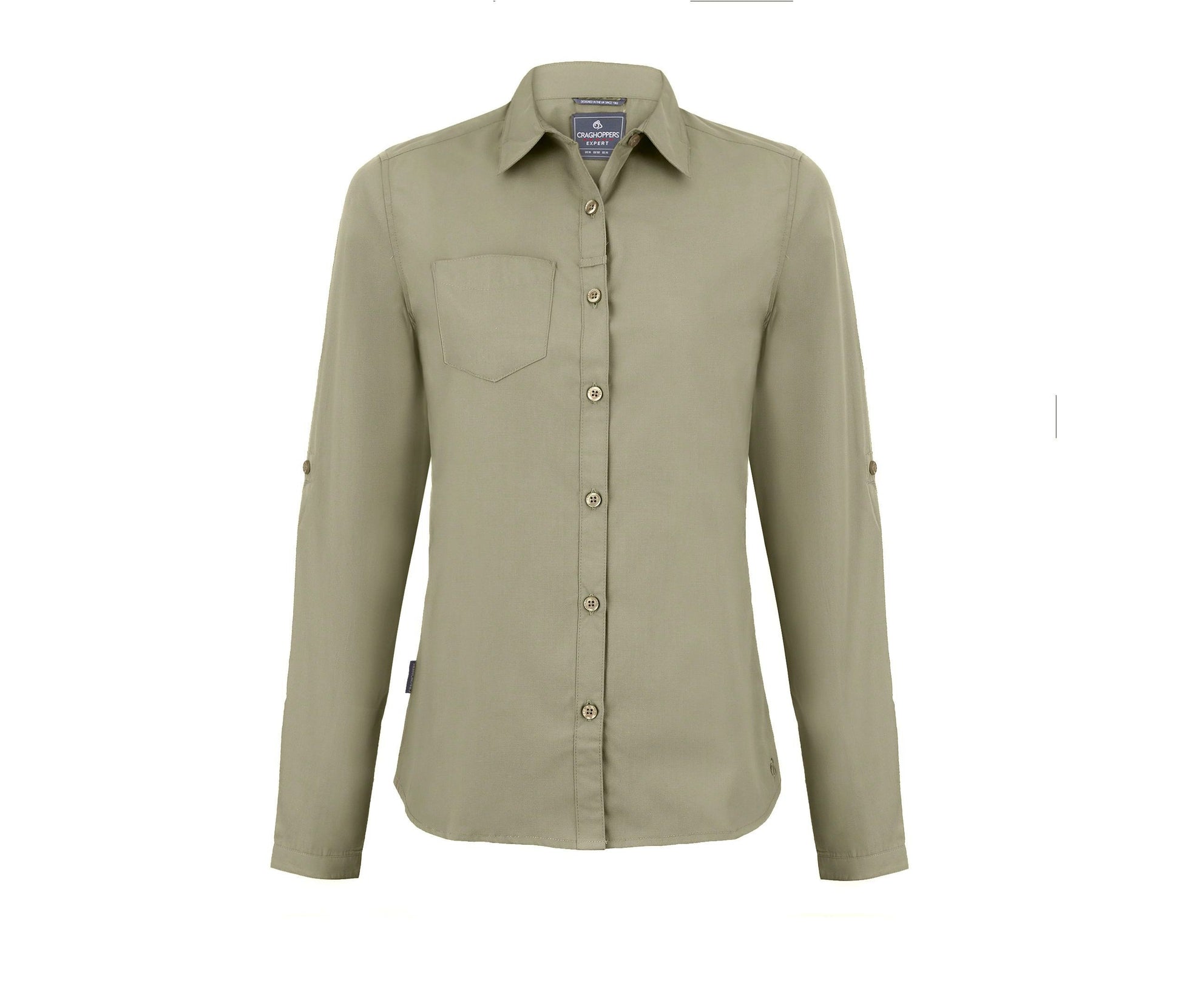 Chemise Manches Longues en Polyester Recyclé Femme - Pebble