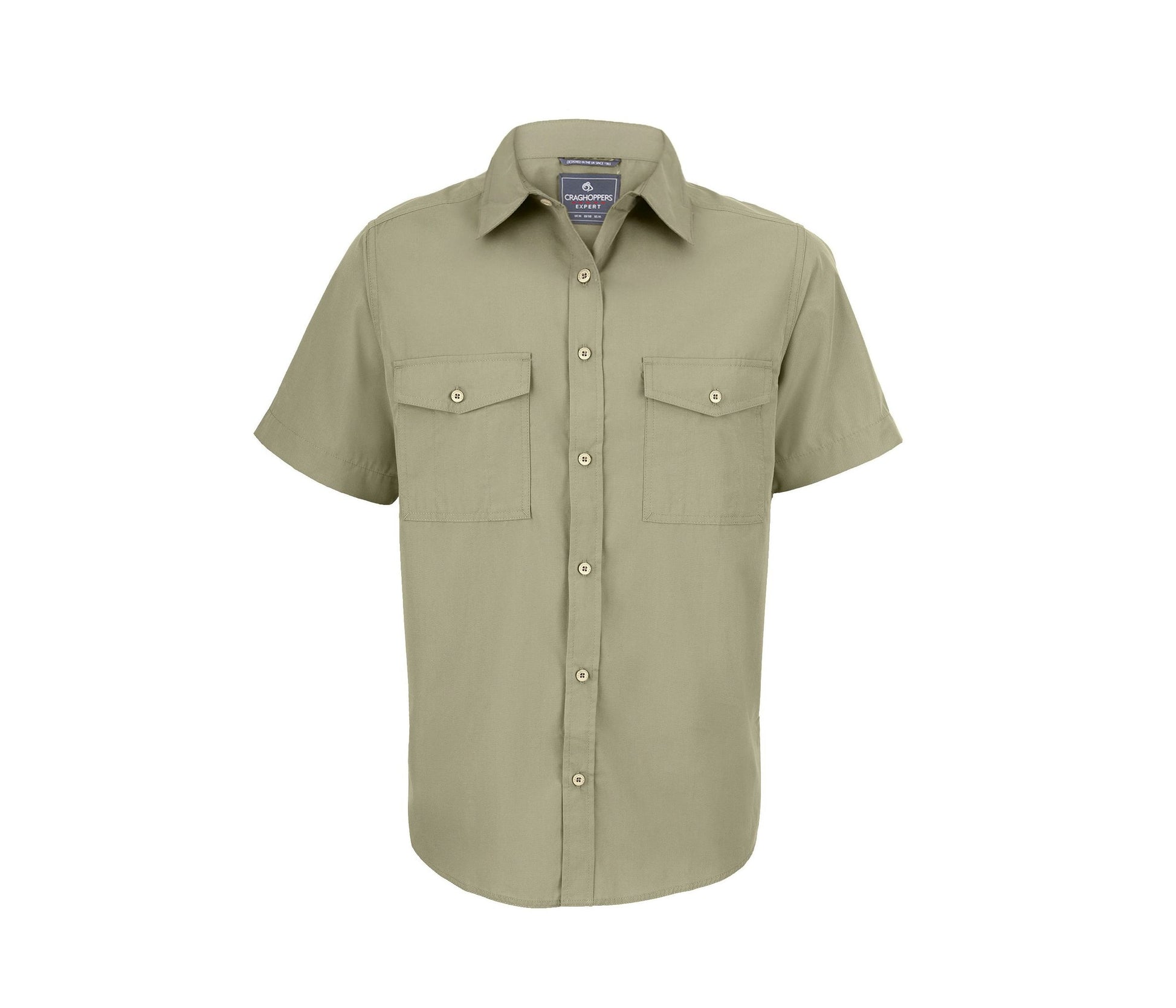 Chemise Manches Courtes en Polyester Recyclé - Pebble