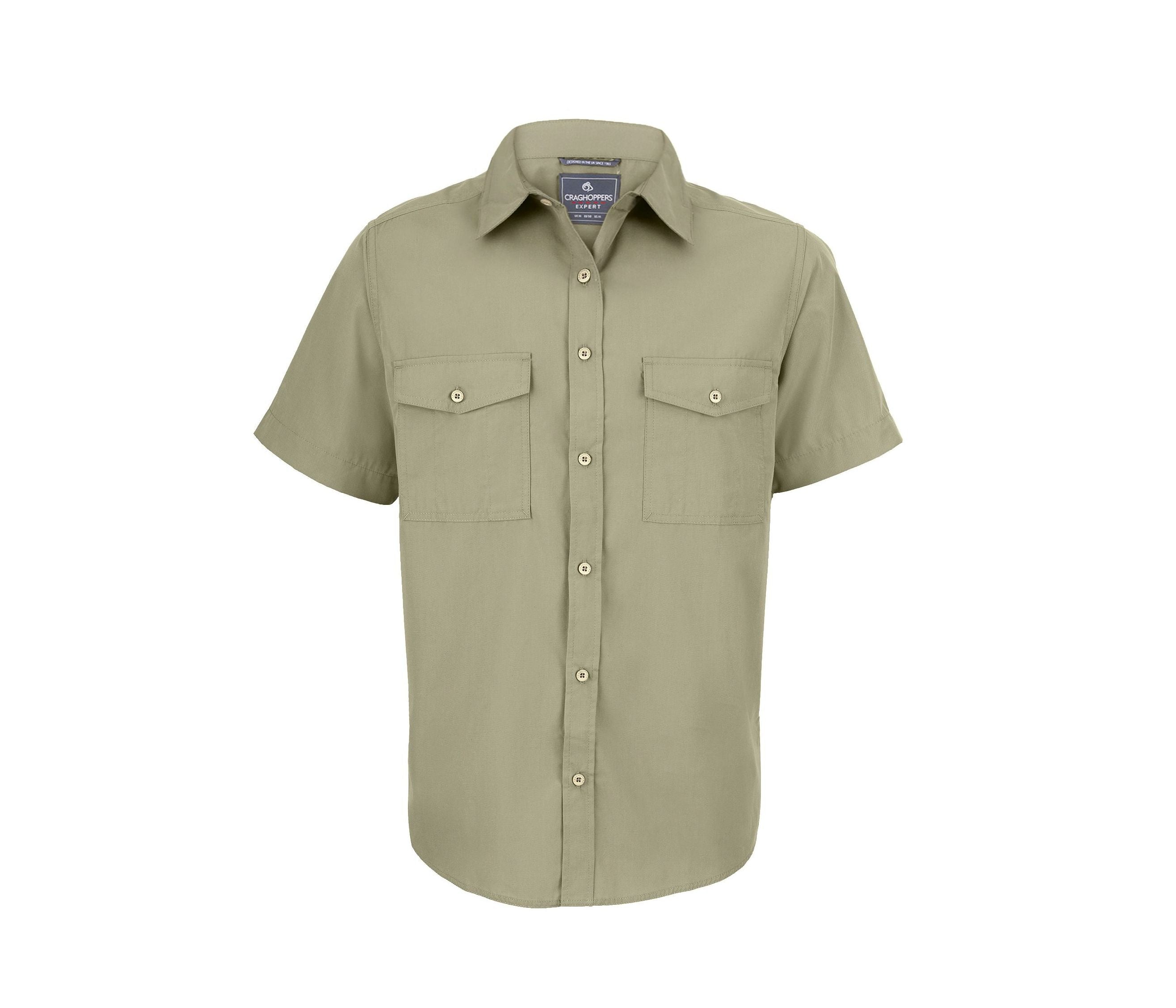 Chemise Manches Courtes en Polyester Recyclé - Pebble