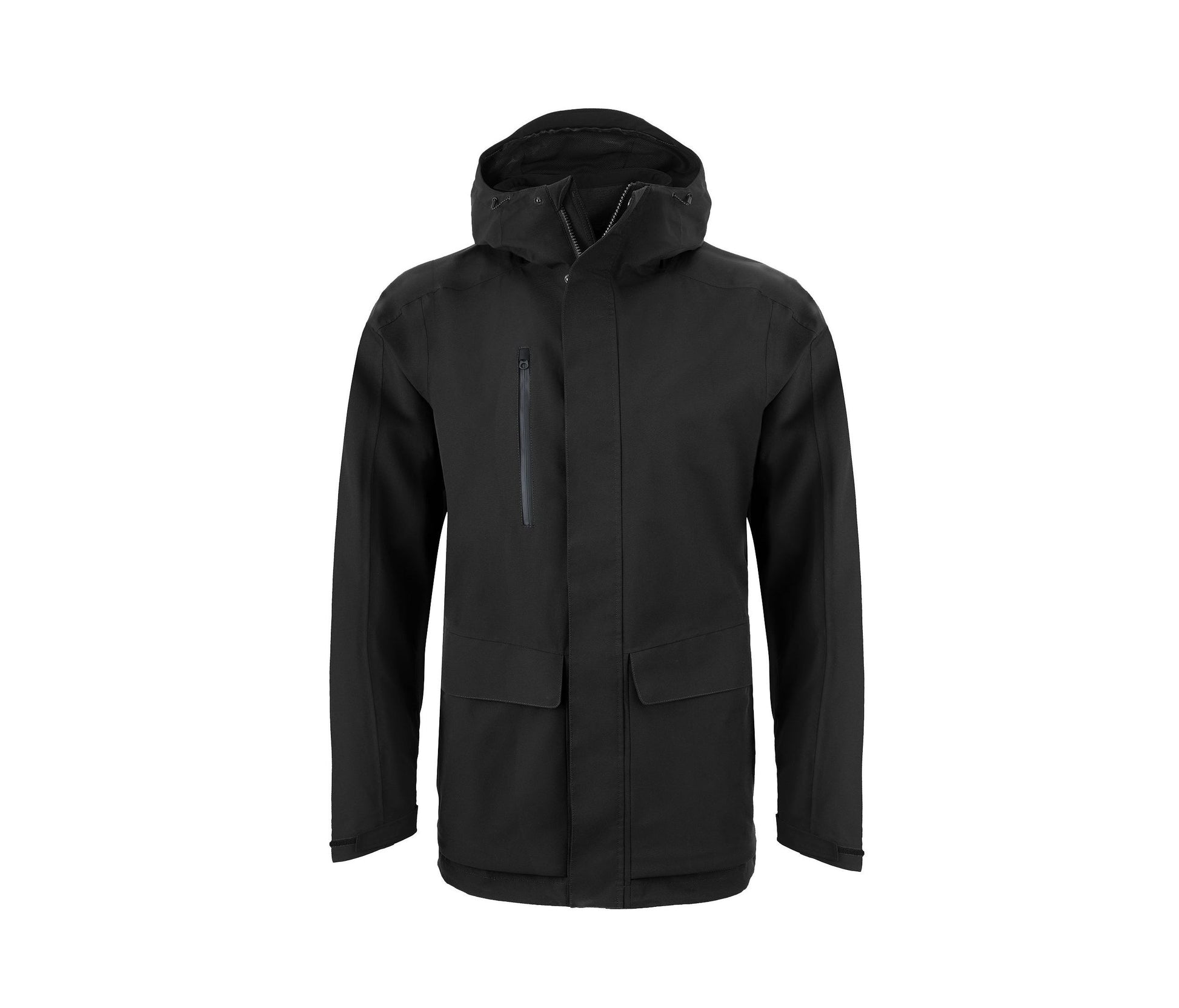 Longue Parka Imperméable - Black