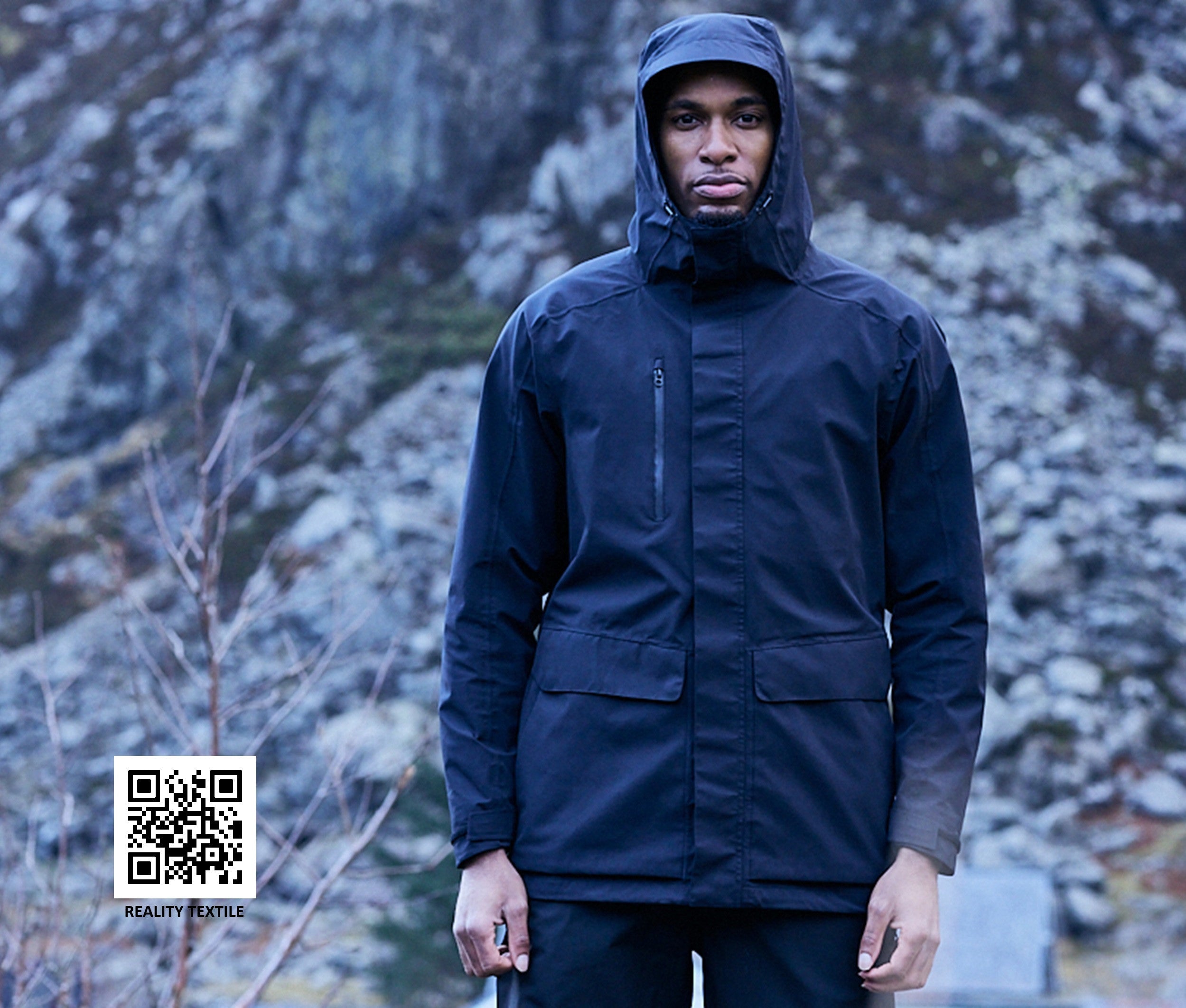 Longue parka imperméable
