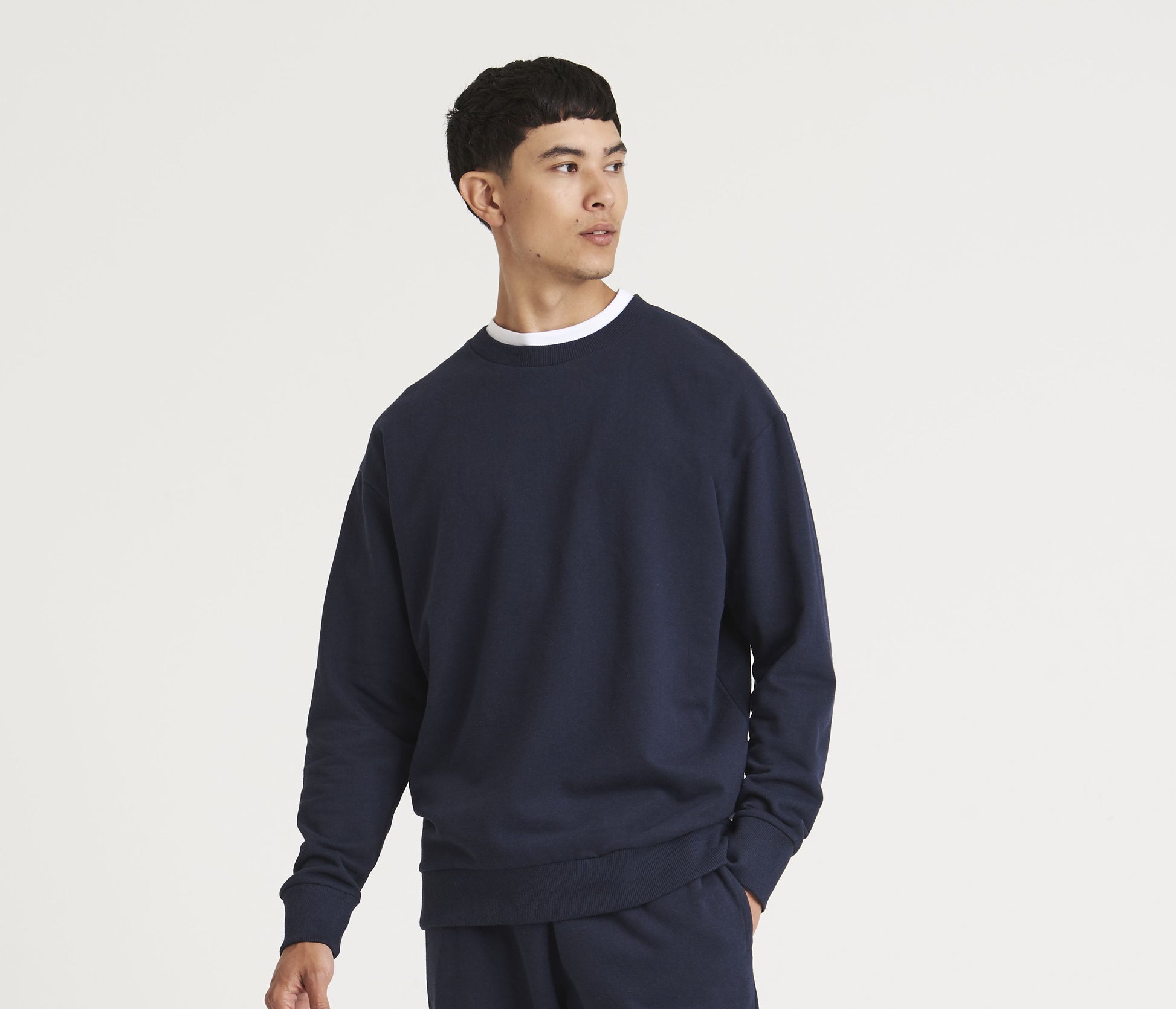 Sweat en coton et polyester recyclés