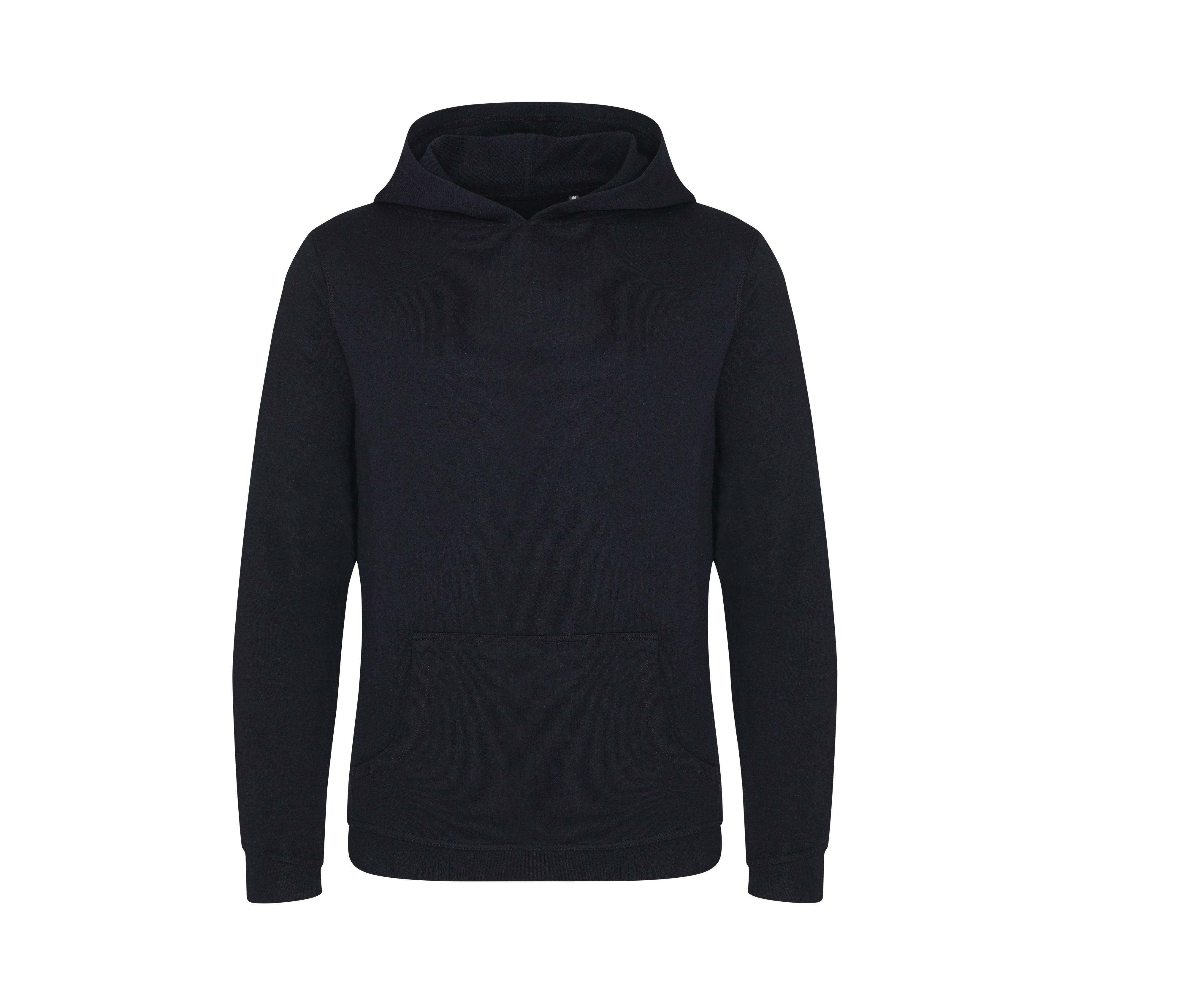 Sweat Capuche en Coton Recyclé - Black