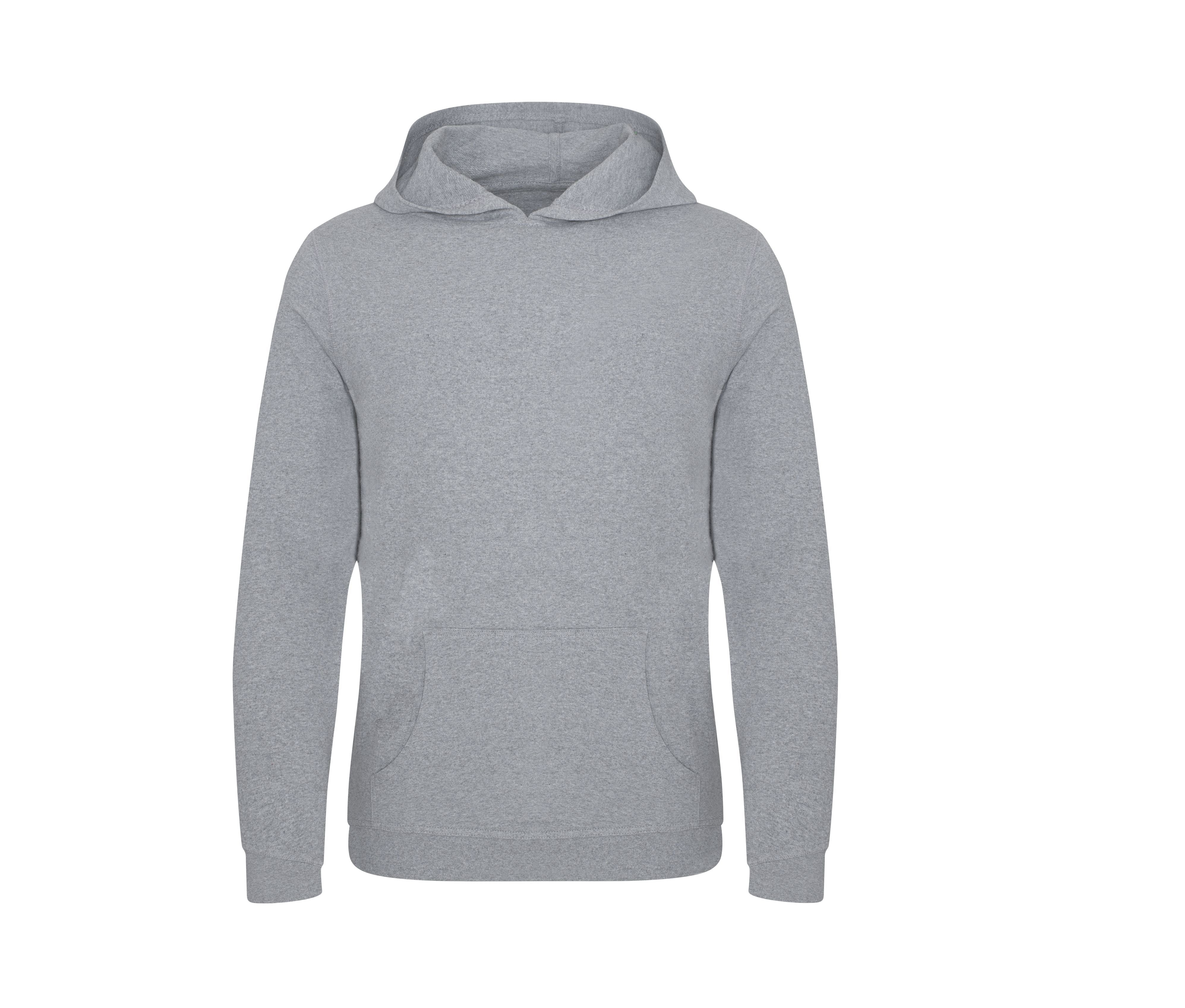 Sweat Capuche en Coton Recyclé - Heather Grey
