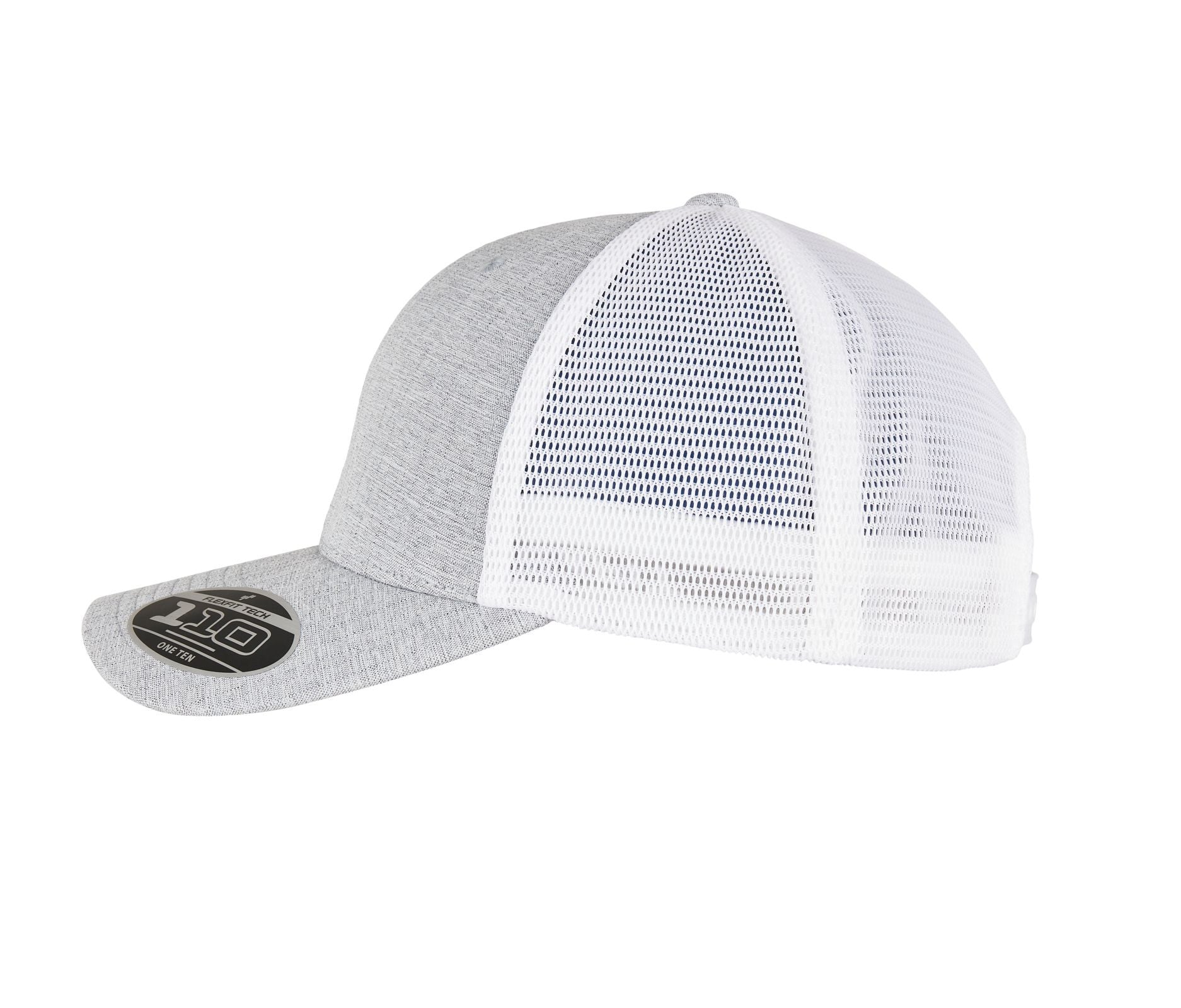 Casquette Style Trucker - Melange Silver / White