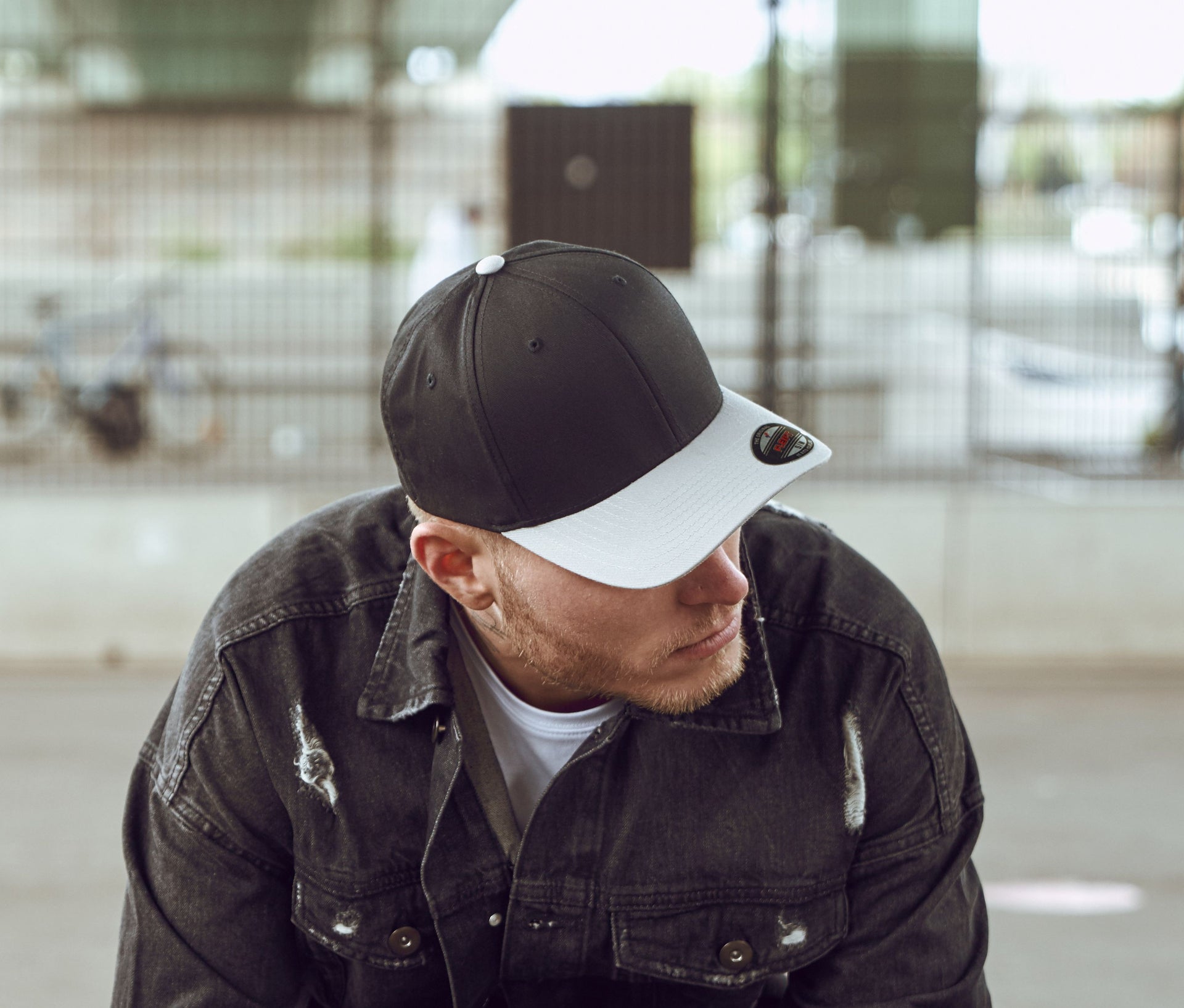 Casquette baseball bicolore