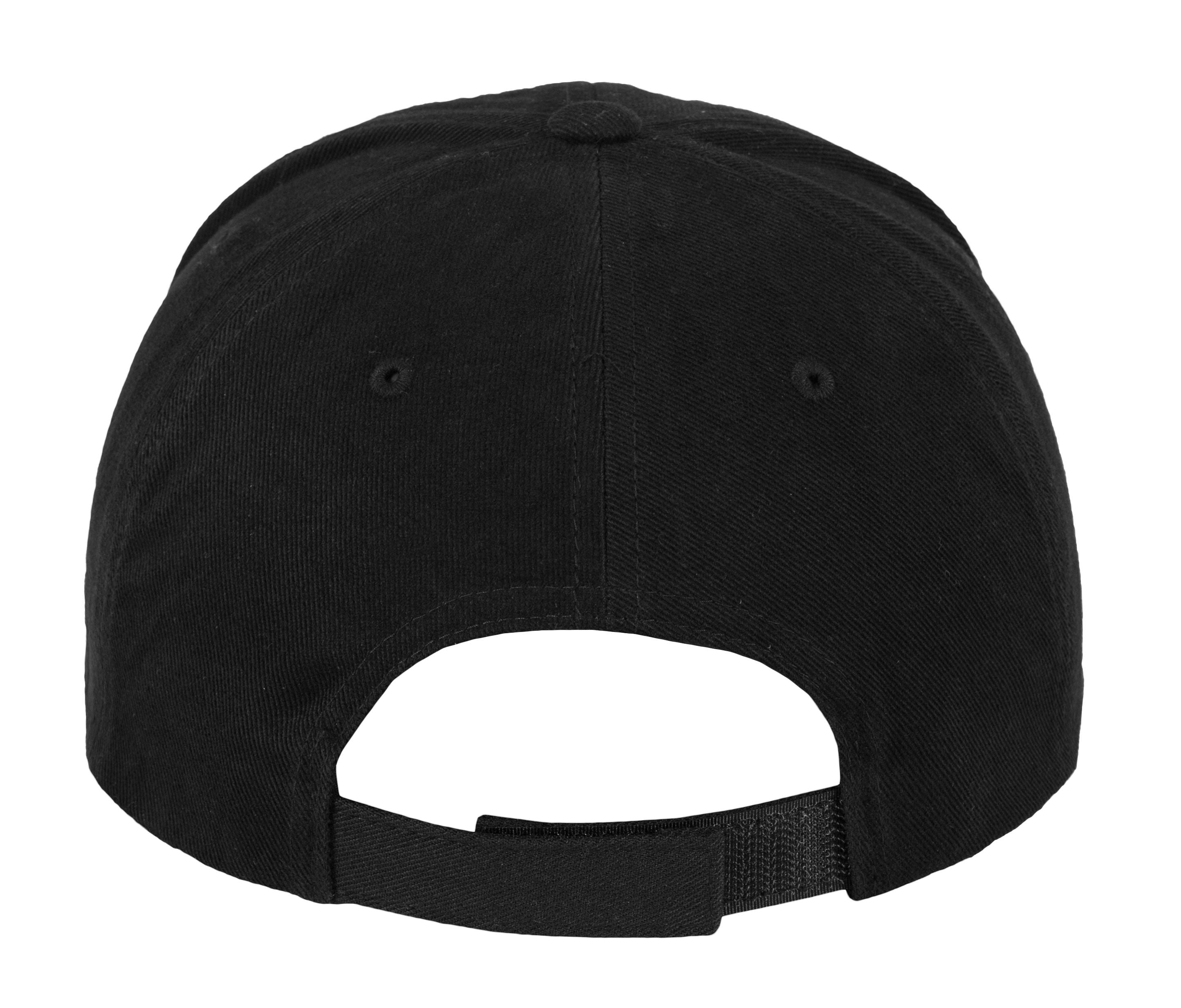 Casquette en Coton 6 Pans - Black