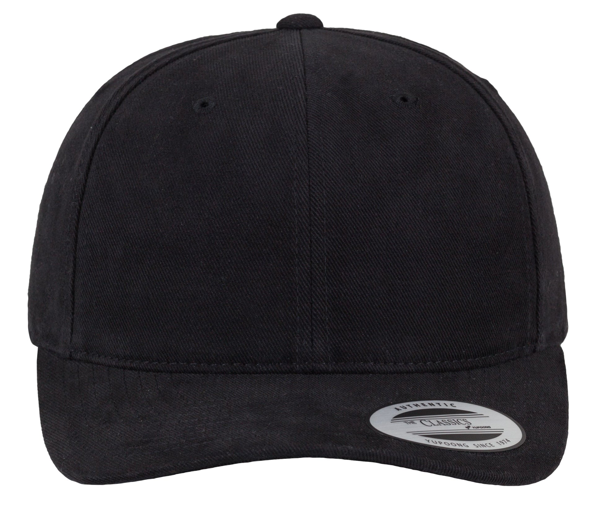 Casquette en Coton 6 Pans - Black
