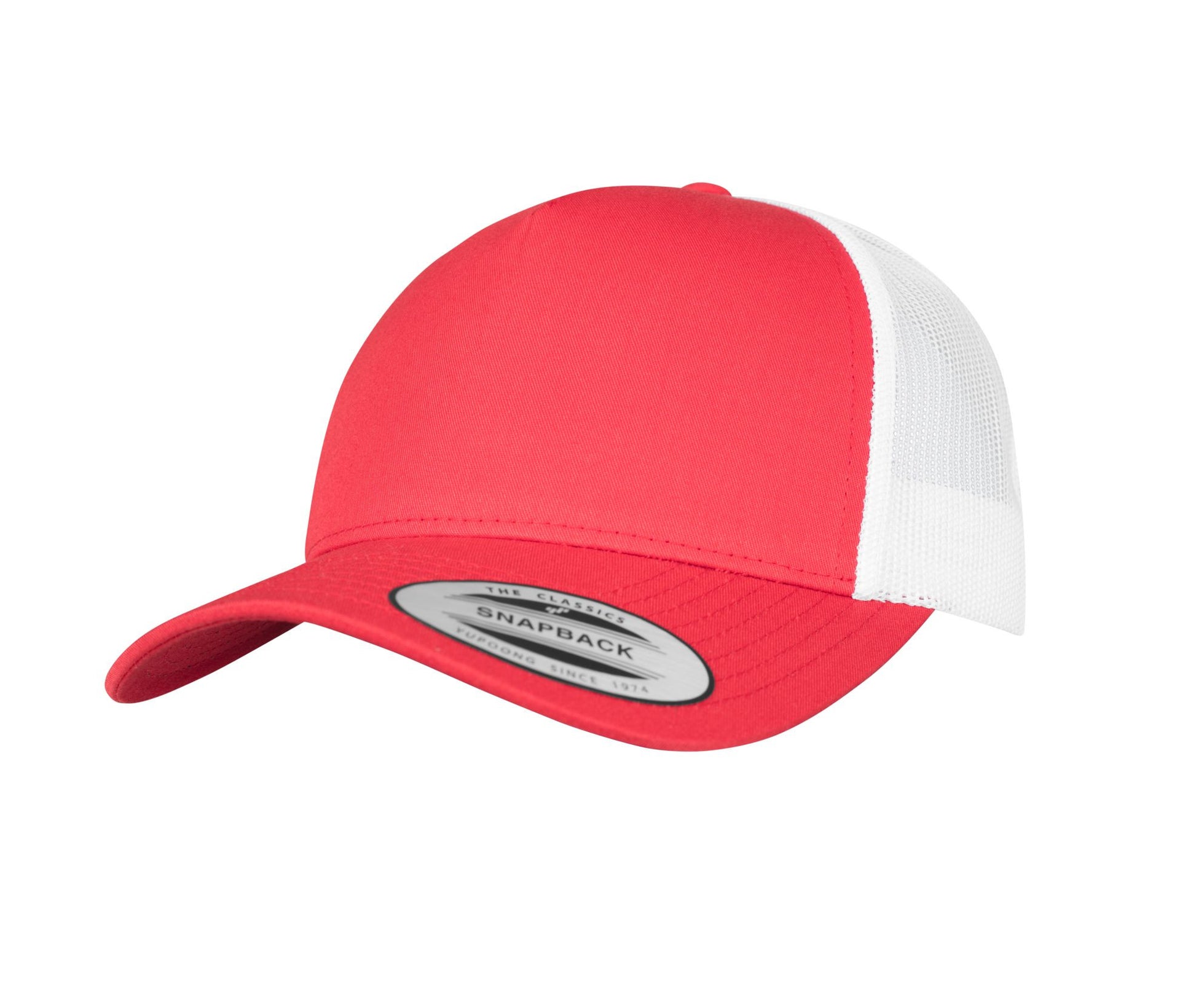Casquette Bicolore Style Trucker - Red / White