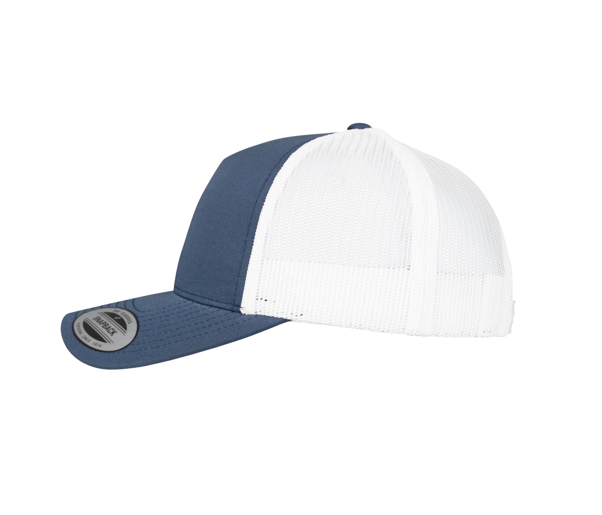 Casquette Bicolore Style Trucker - Navy / White
