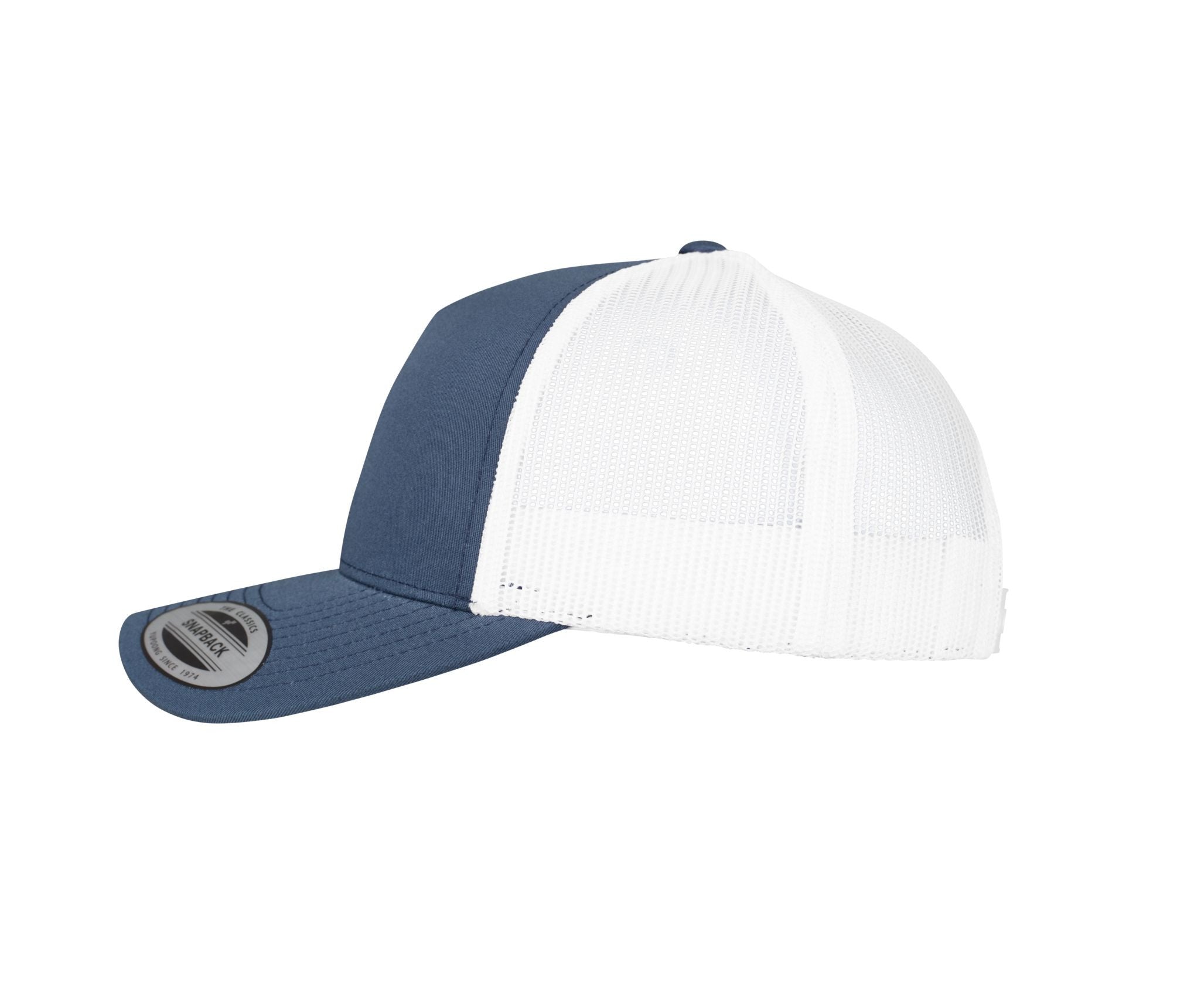 Casquette Bicolore Style Trucker - Navy / White