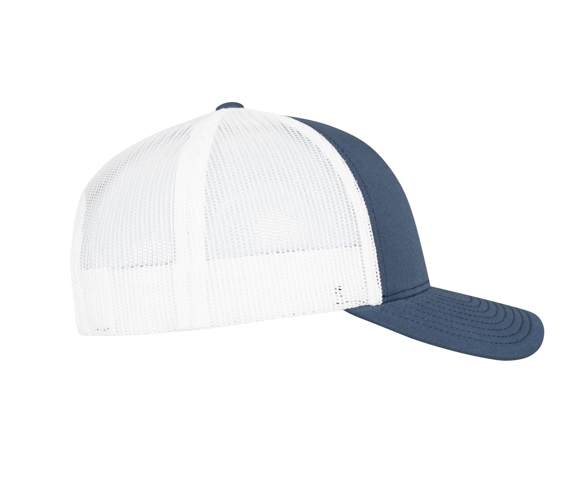 Casquette Bicolore Style Trucker - Navy / White