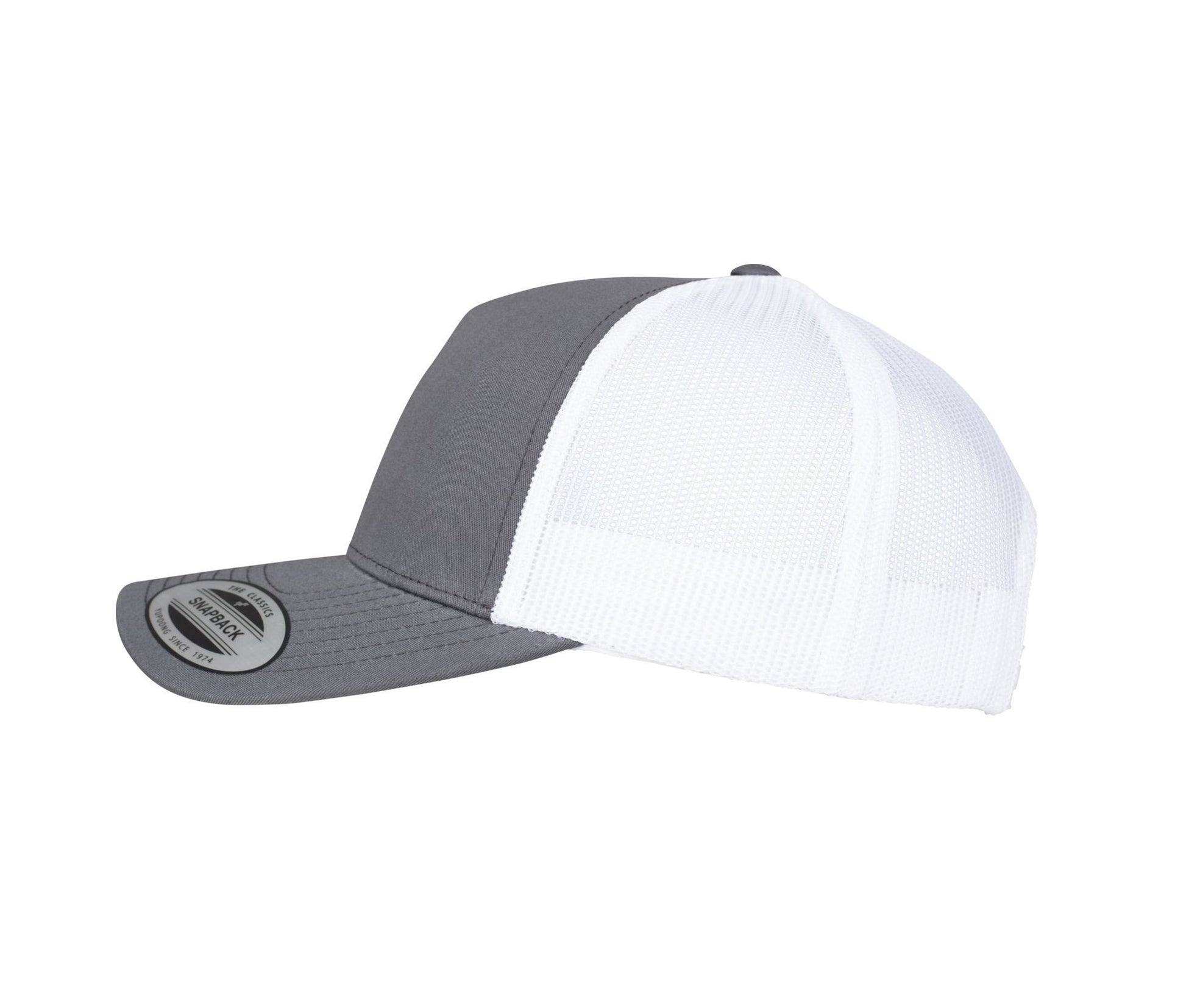 Casquette Bicolore Style Trucker - Charcoal / White
