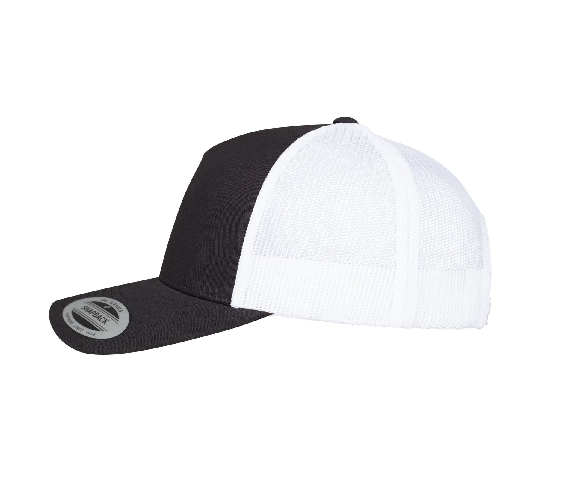 Casquette Bicolore Style Trucker - Black / White
