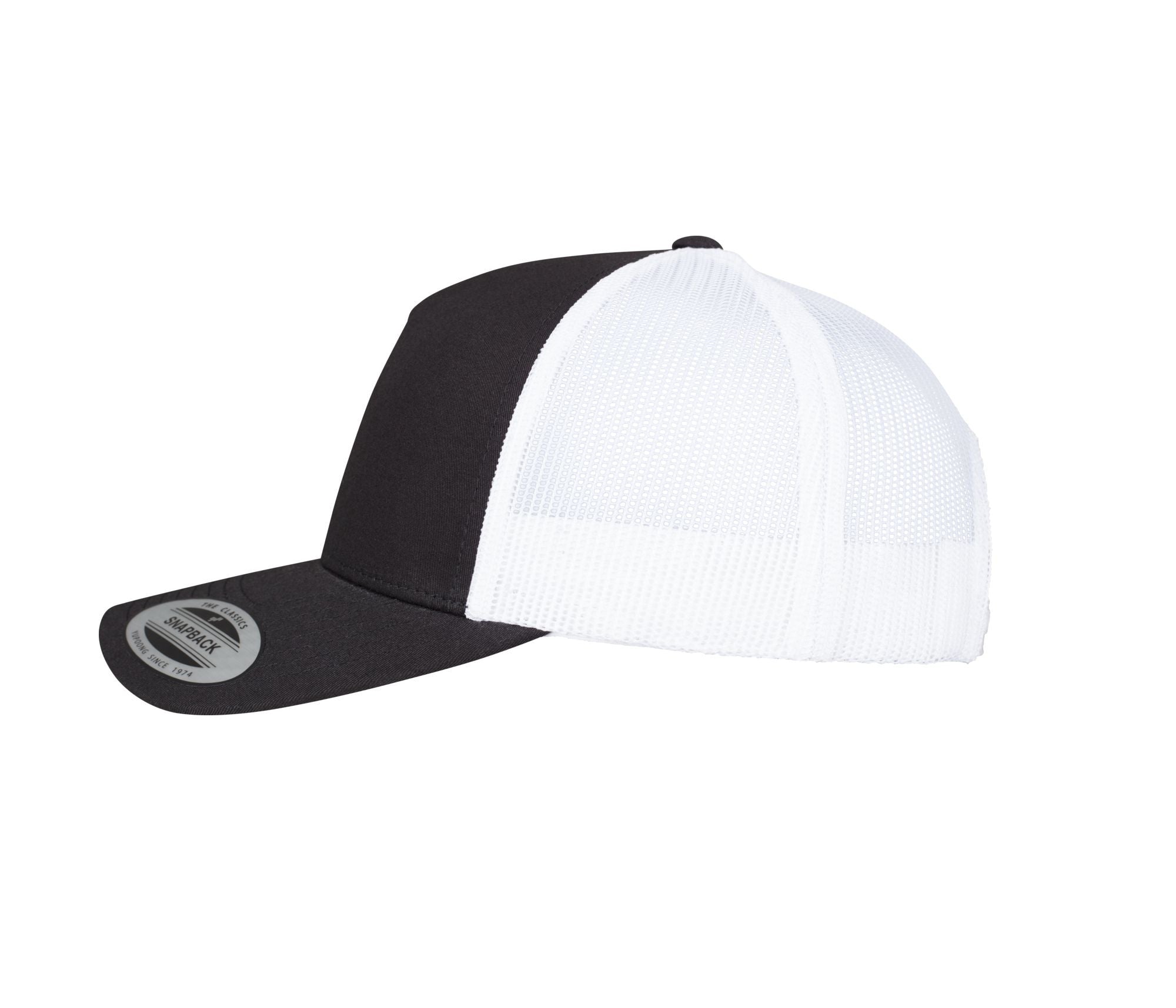 Casquette Bicolore Style Trucker - Black / White