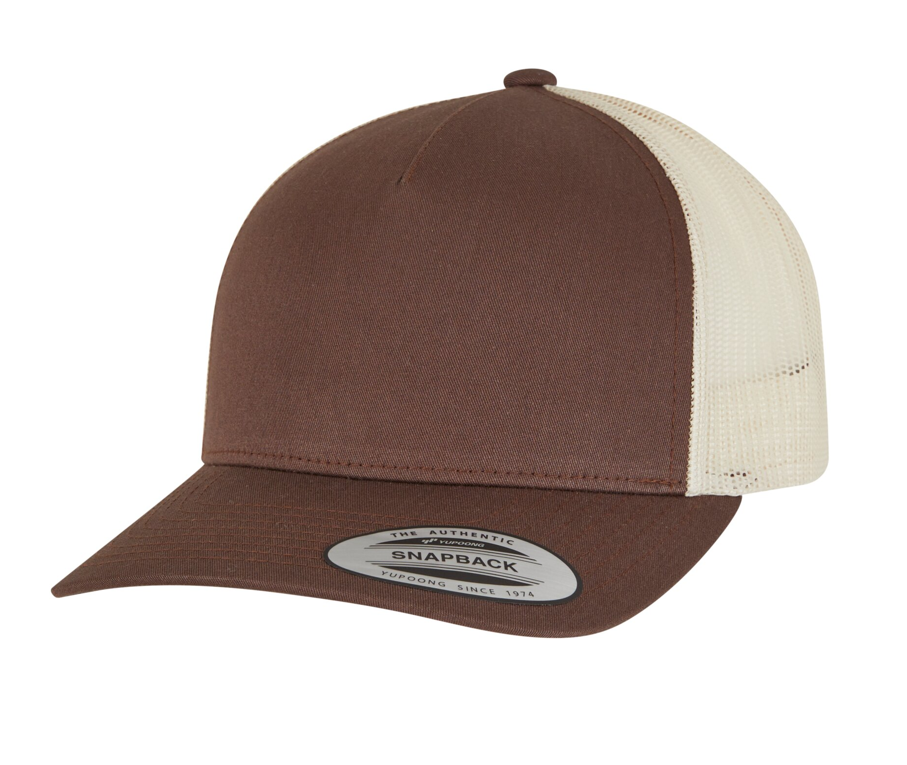 Casquette Bicolore Style Trucker - Mustang/beige