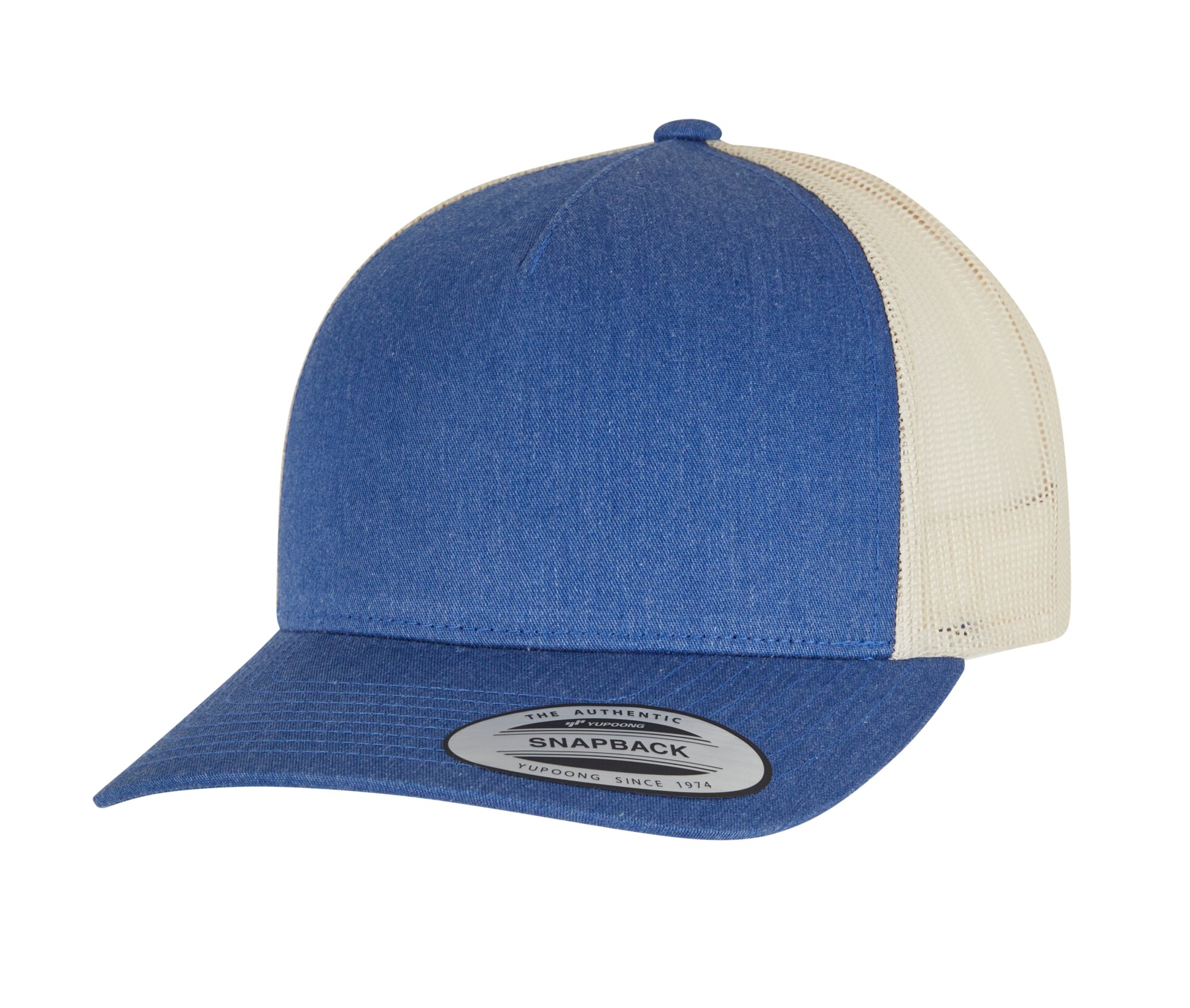 Casquette Bicolore Style Trucker - Blue/beige