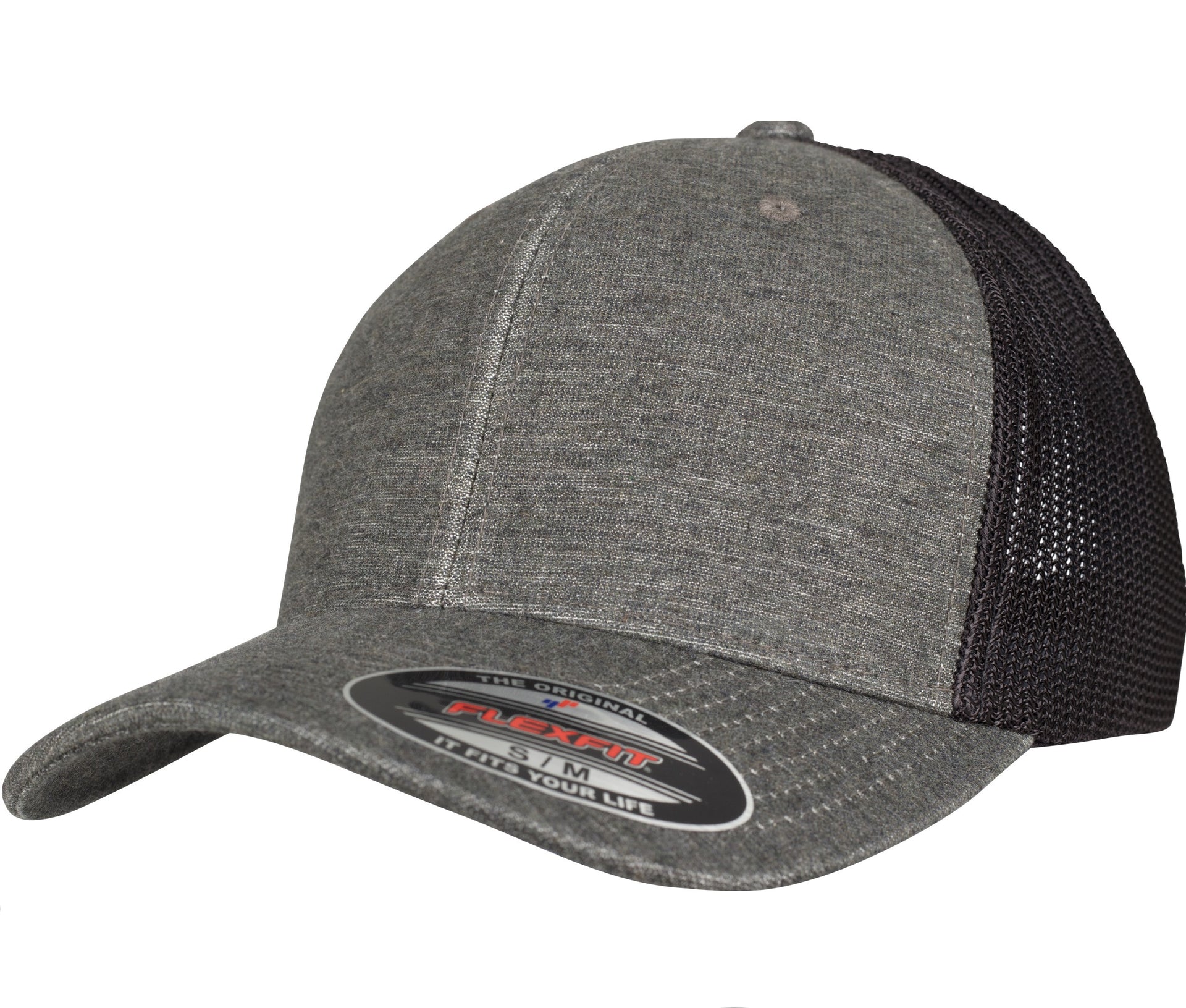 Casquette Trucker Chinée - Khaki / Black Mesh