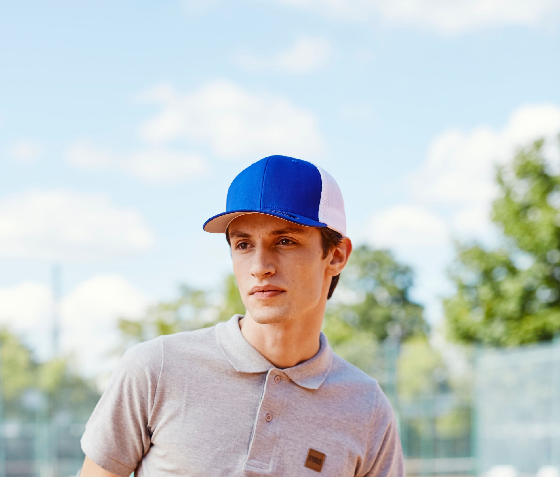 Casquette américaine bicolore