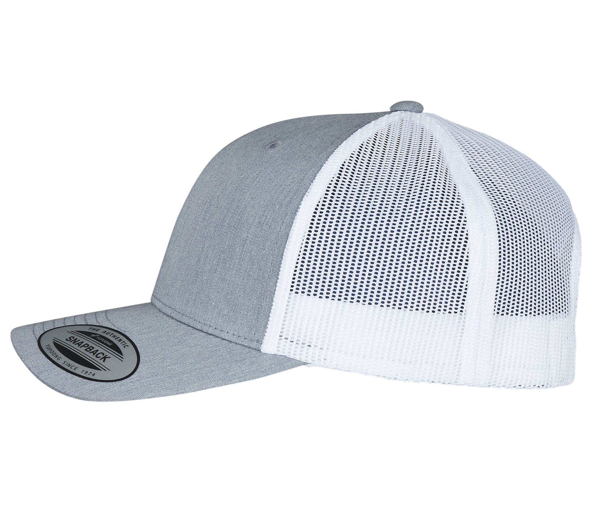 Casquette Style Trucker - Heather / White