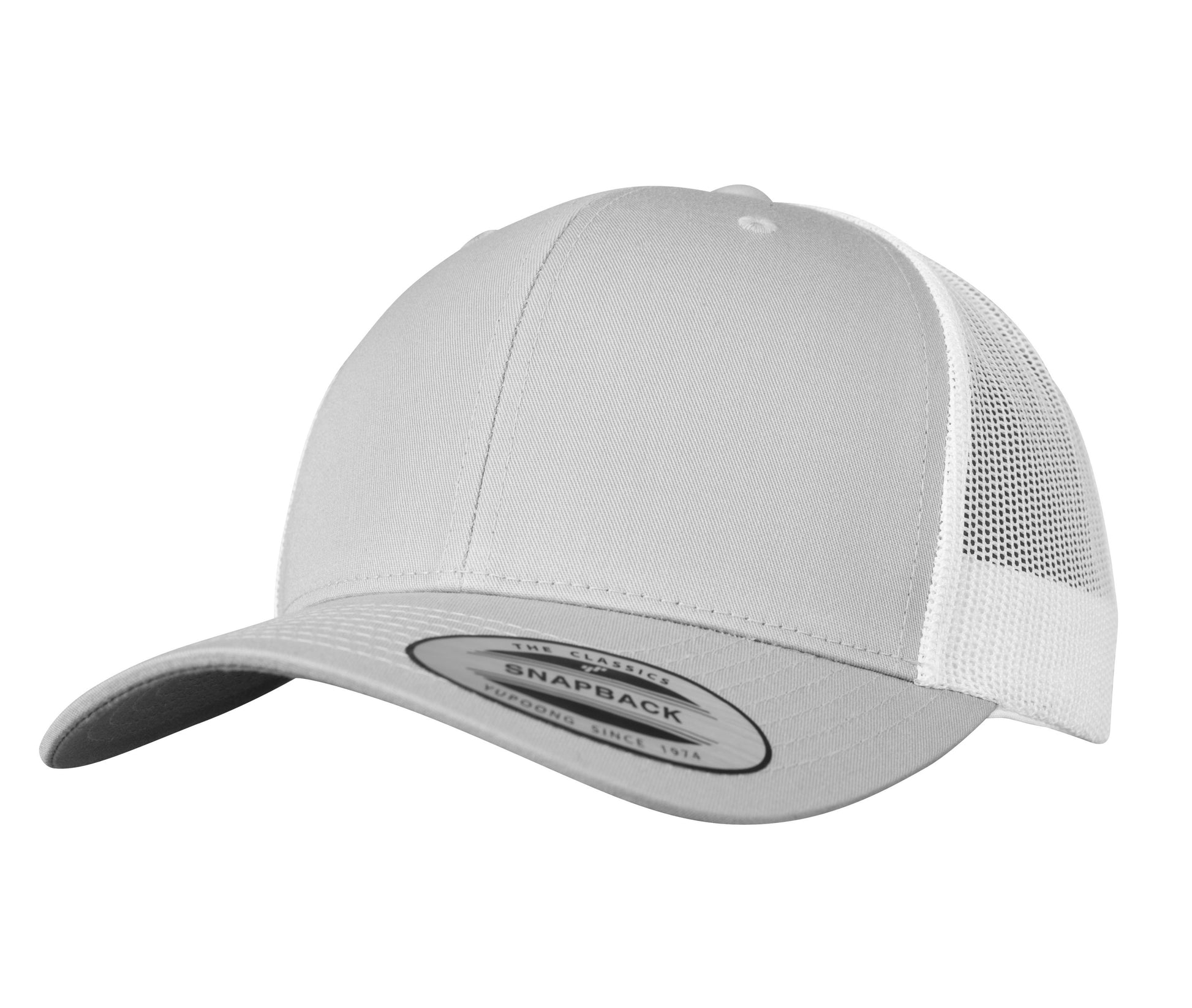 Casquette Style Trucker - Silver / White